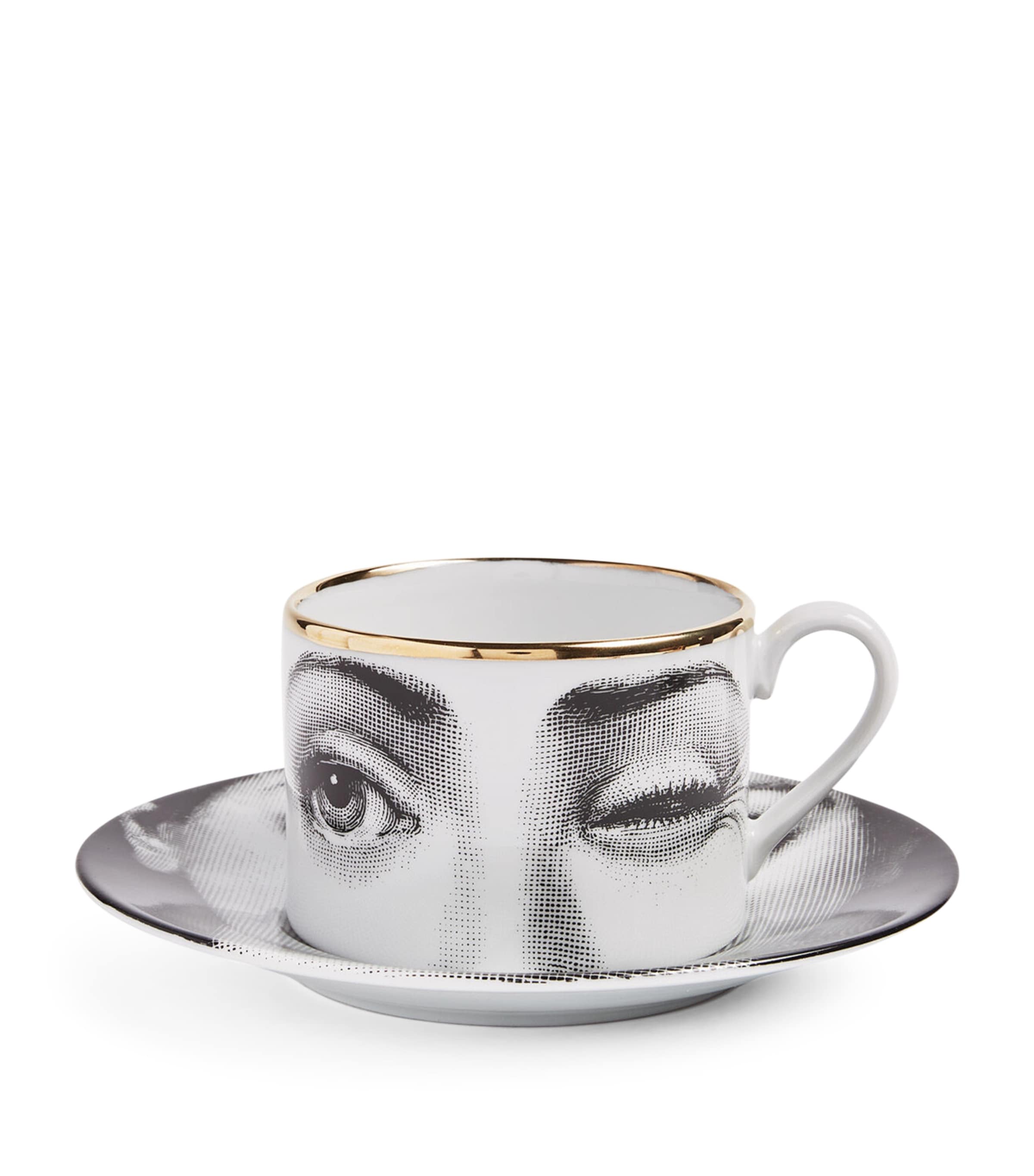 Porcelain Tema e Variazioni Teacup and Saucer MULTI Image 2