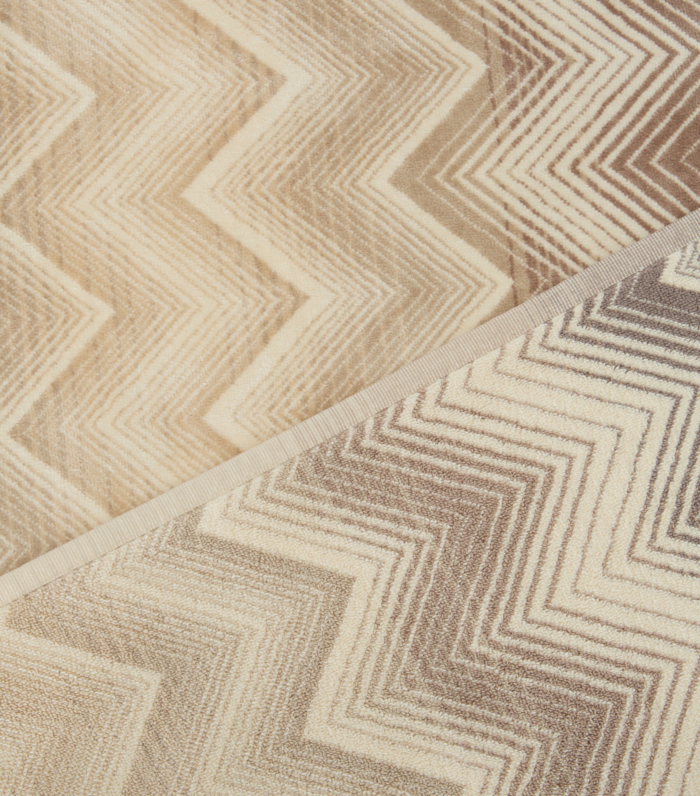 Missoni Home Marea Bath Mat (70cm x 160cm) Natural/cream Image 4