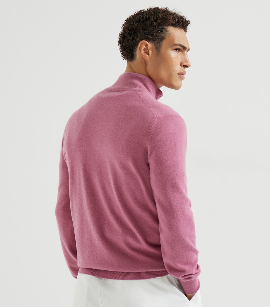 Cashmere Quarter-Zip Sweater CRZ64 Image 5
