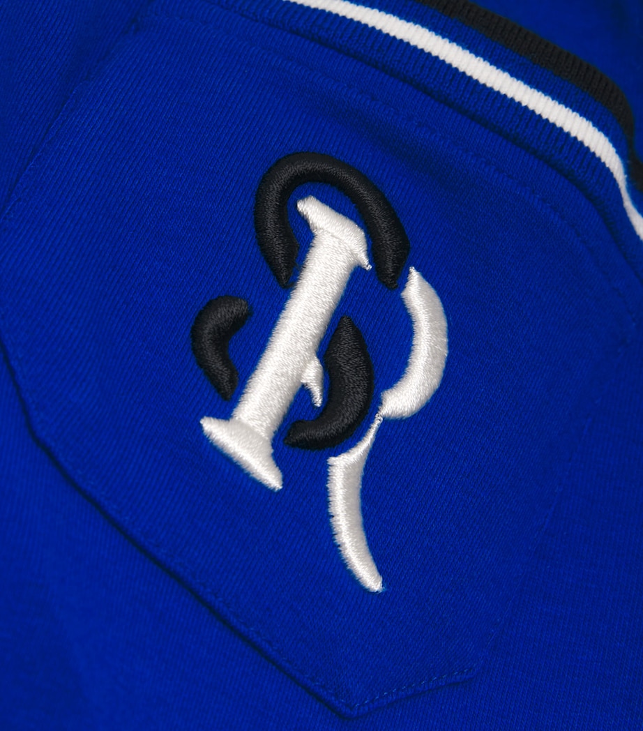 Stretch-Cotton Logo Sweatpants (4-16 Years) 3184BLUE Image 3