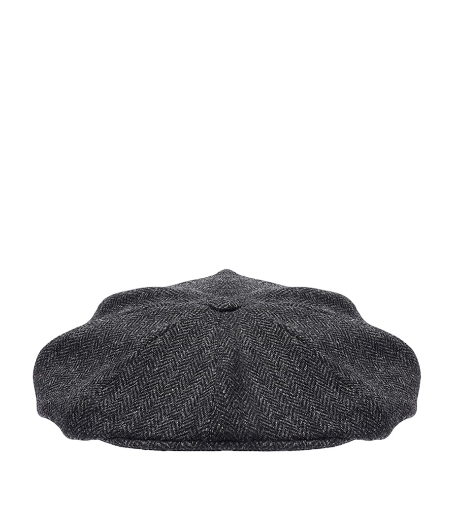 Wool Newsboy Cap DARK GREY Image 1