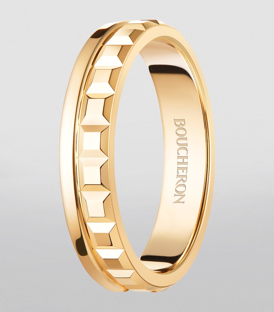 Yellow Gold Qautre Radiant Edition Wedding Band YELLOW GOLD Image 2