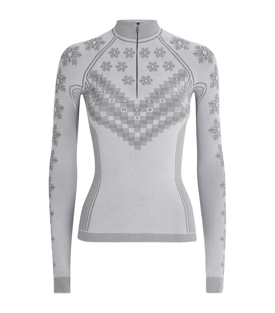 First Layers Half-Zip Top MIRROR WNTR FAIRISLE Image 1