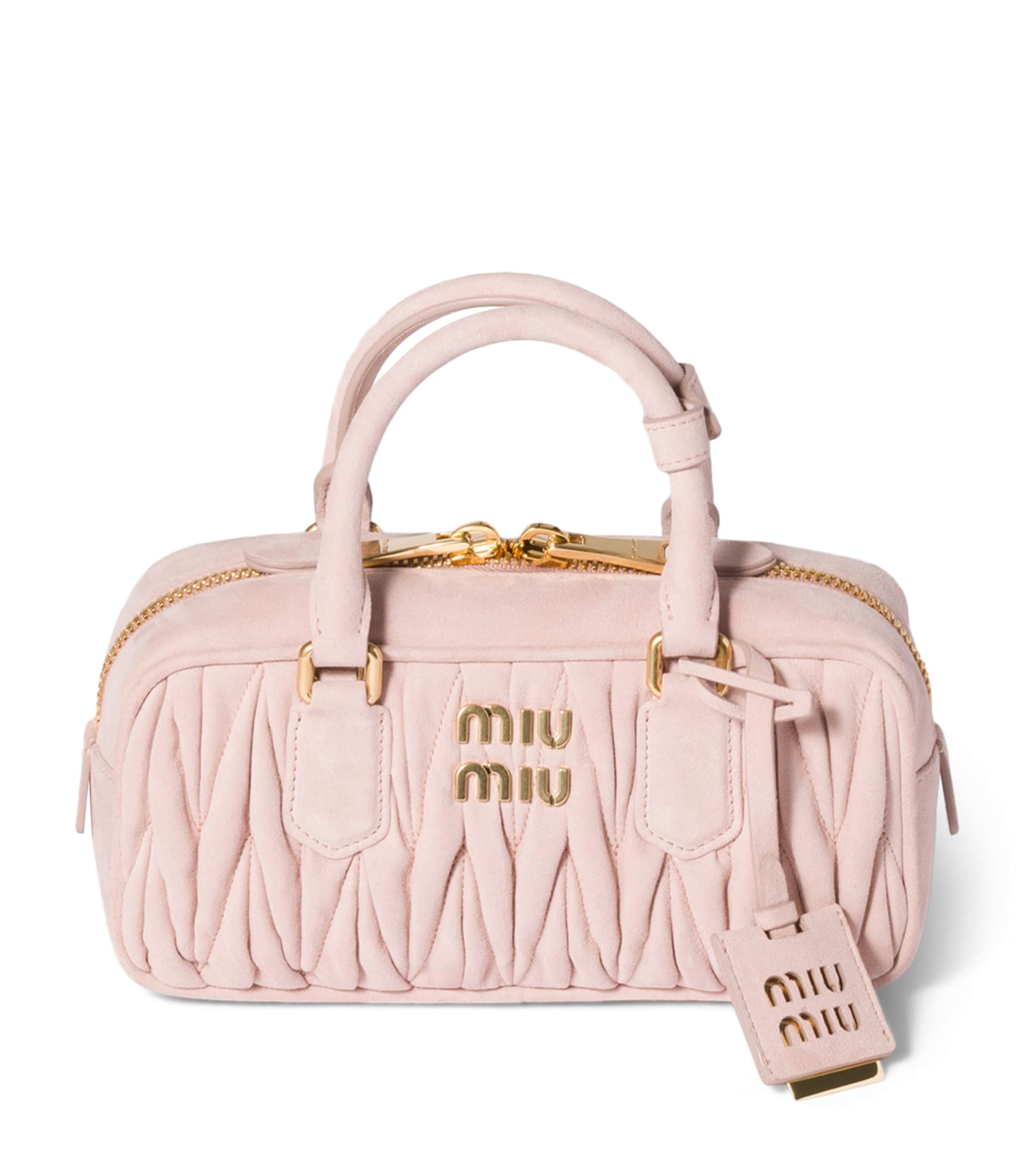 Matelassé Suede Arcadie Top-Handle Bag F0924 Image 1