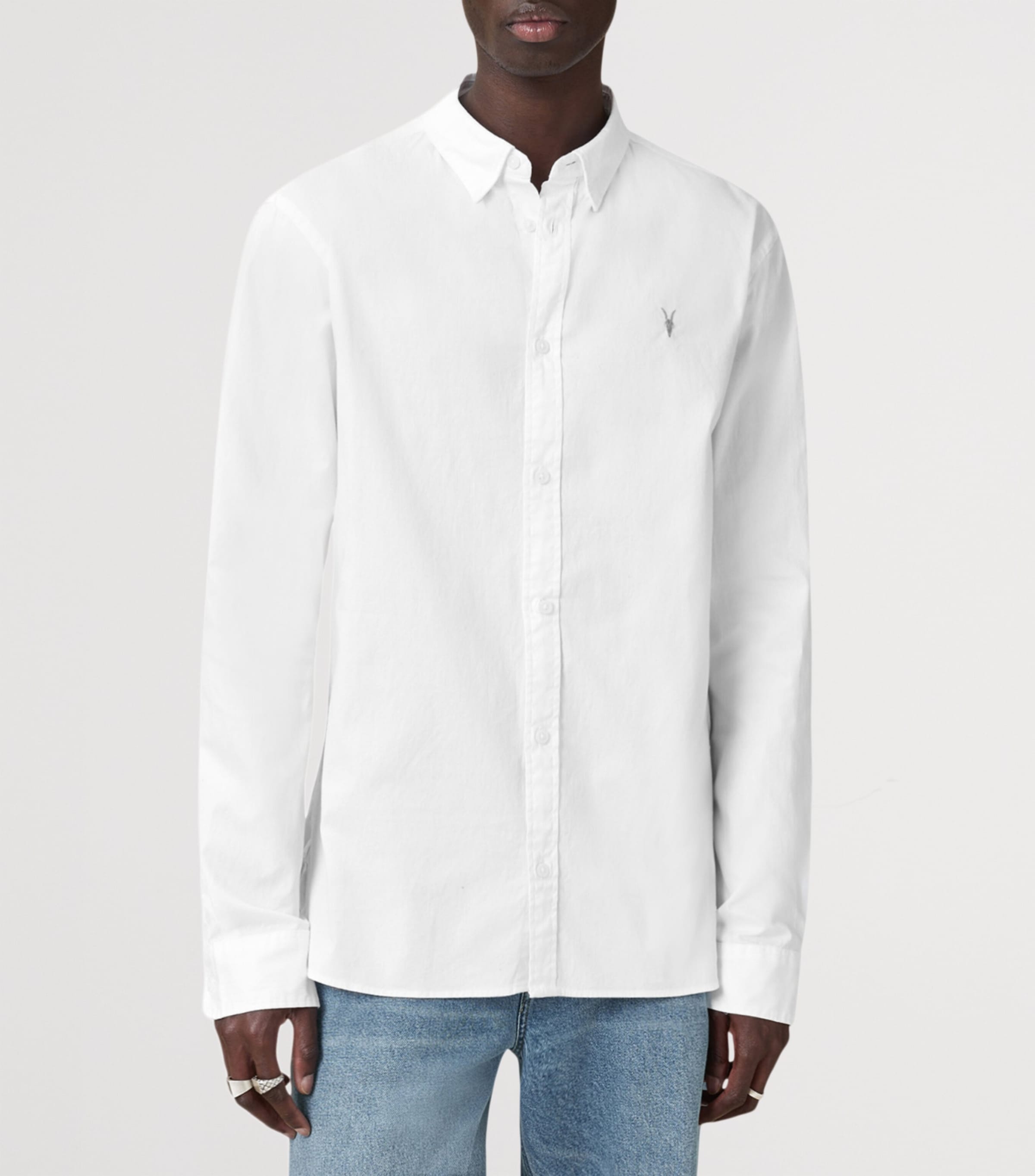 Stretch-Cotton Hawthorne Shirt WHITE Image 6
