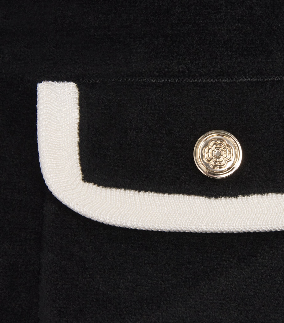 Terry Cardigan BLACK Image 5