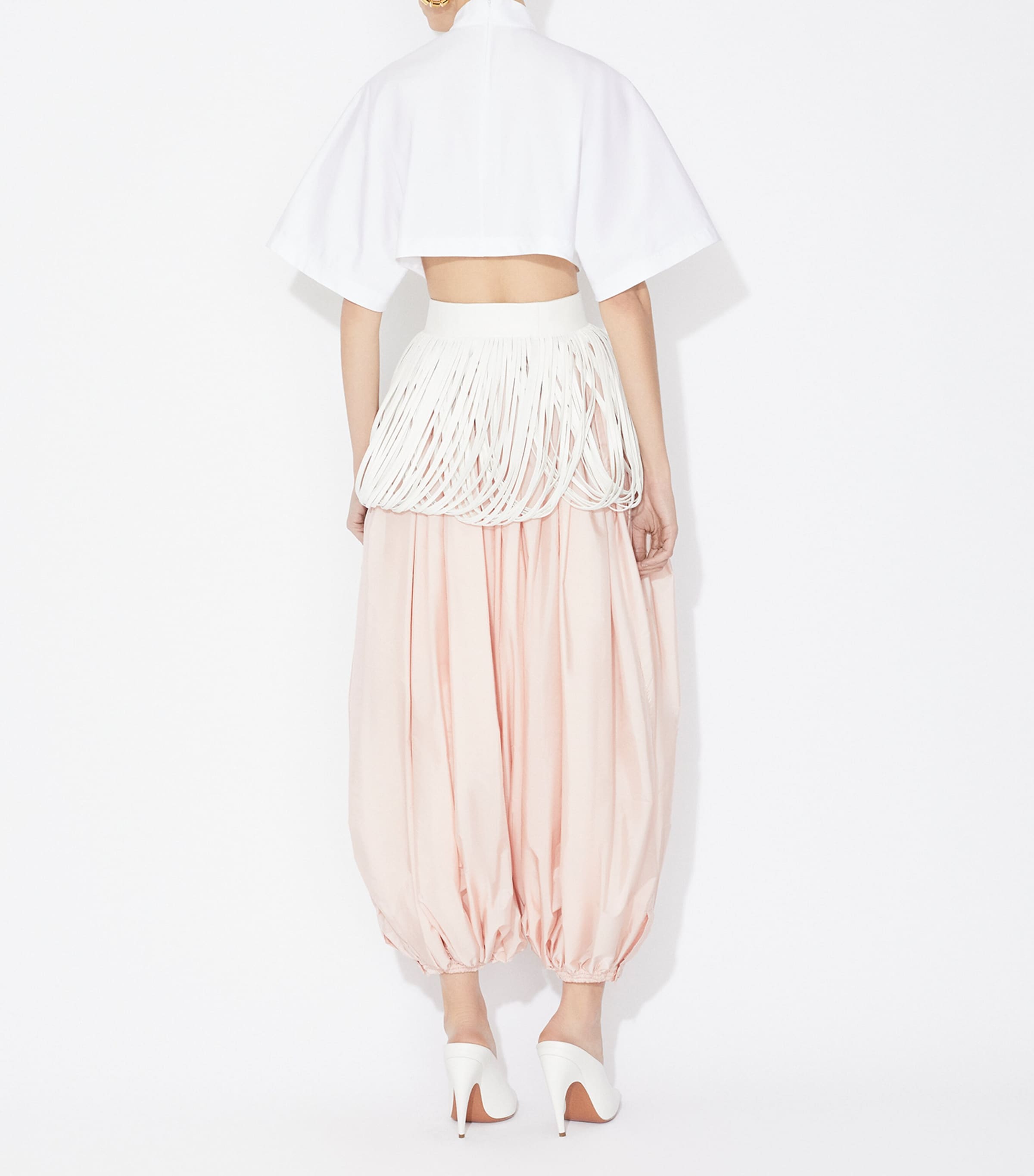 High-Neck Crop Top BLANC Image 4