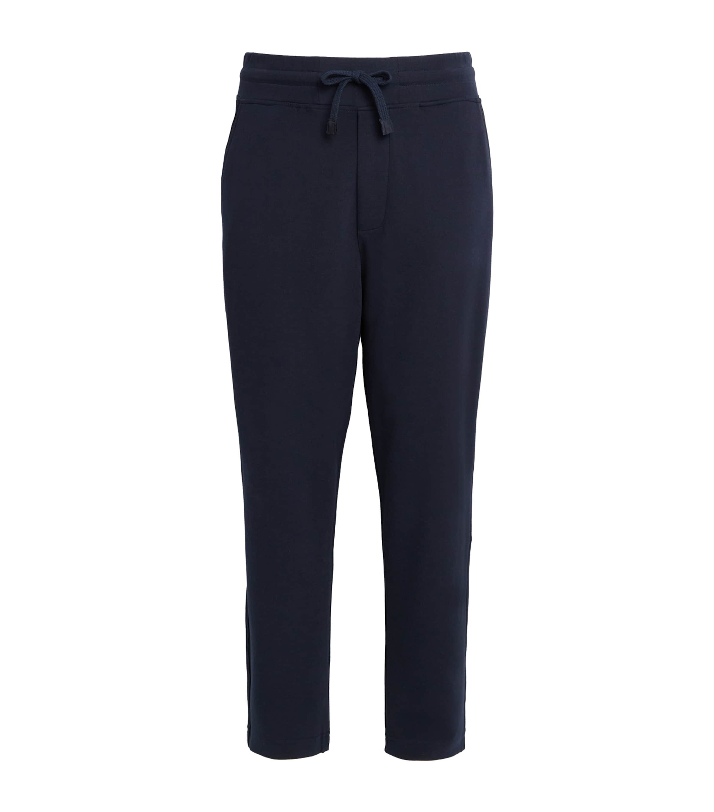 Pal Zileri Cotton-blend Drawstring Sweatpants In Black