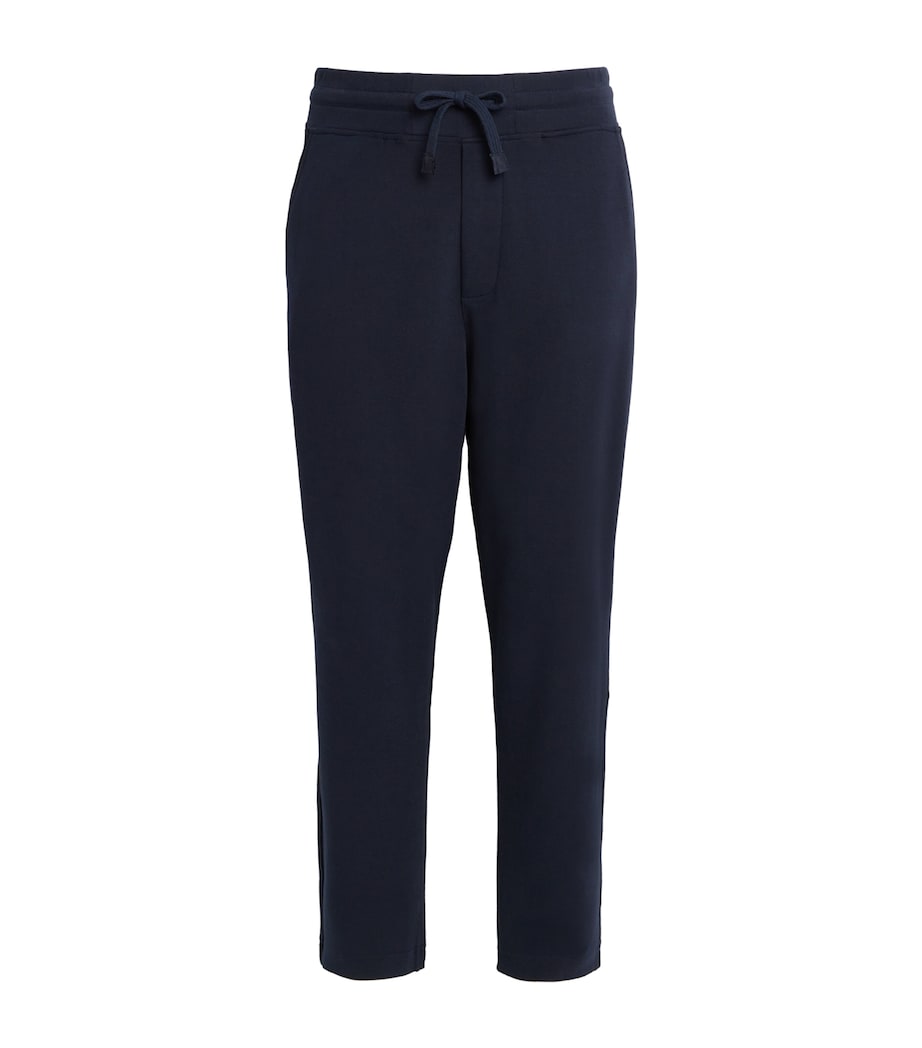 Cotton-Blend Drawstring Sweatpants 01 BLUE NAVY Image 1