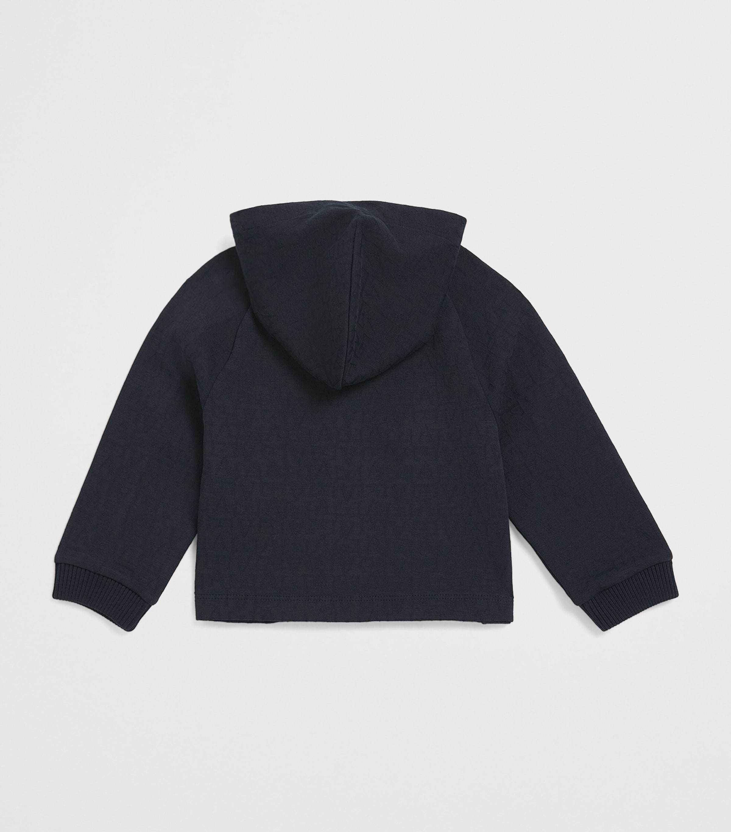 Emporio Armani Kids Logo Embossed Hoodie (6-36 Months) Iconico Blu Ea Image 2