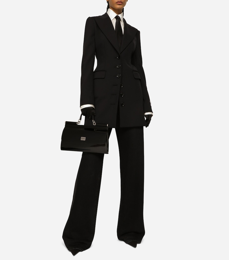 Silk Tie N0000-BLACK Image 2