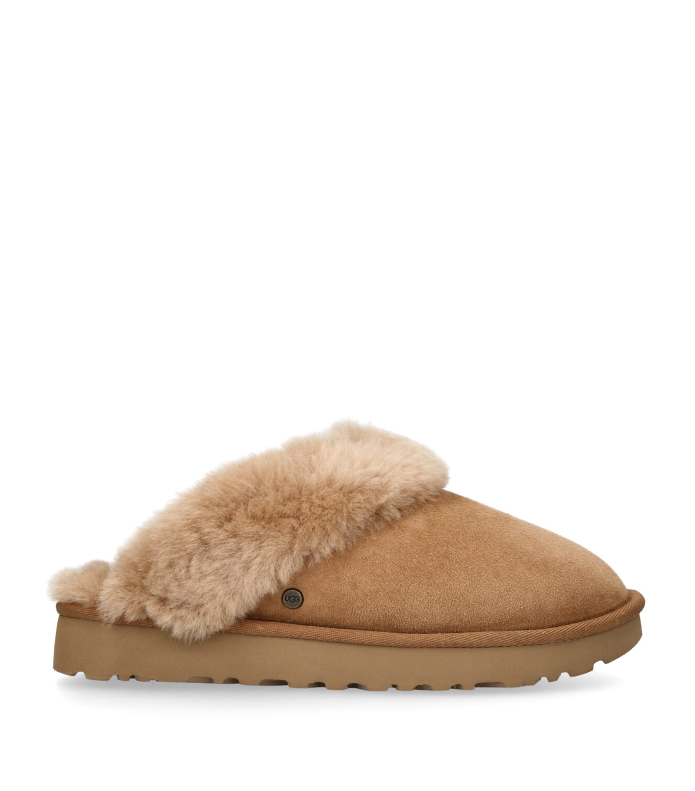 Ugg Suede Classic Ii Slippers In Beige