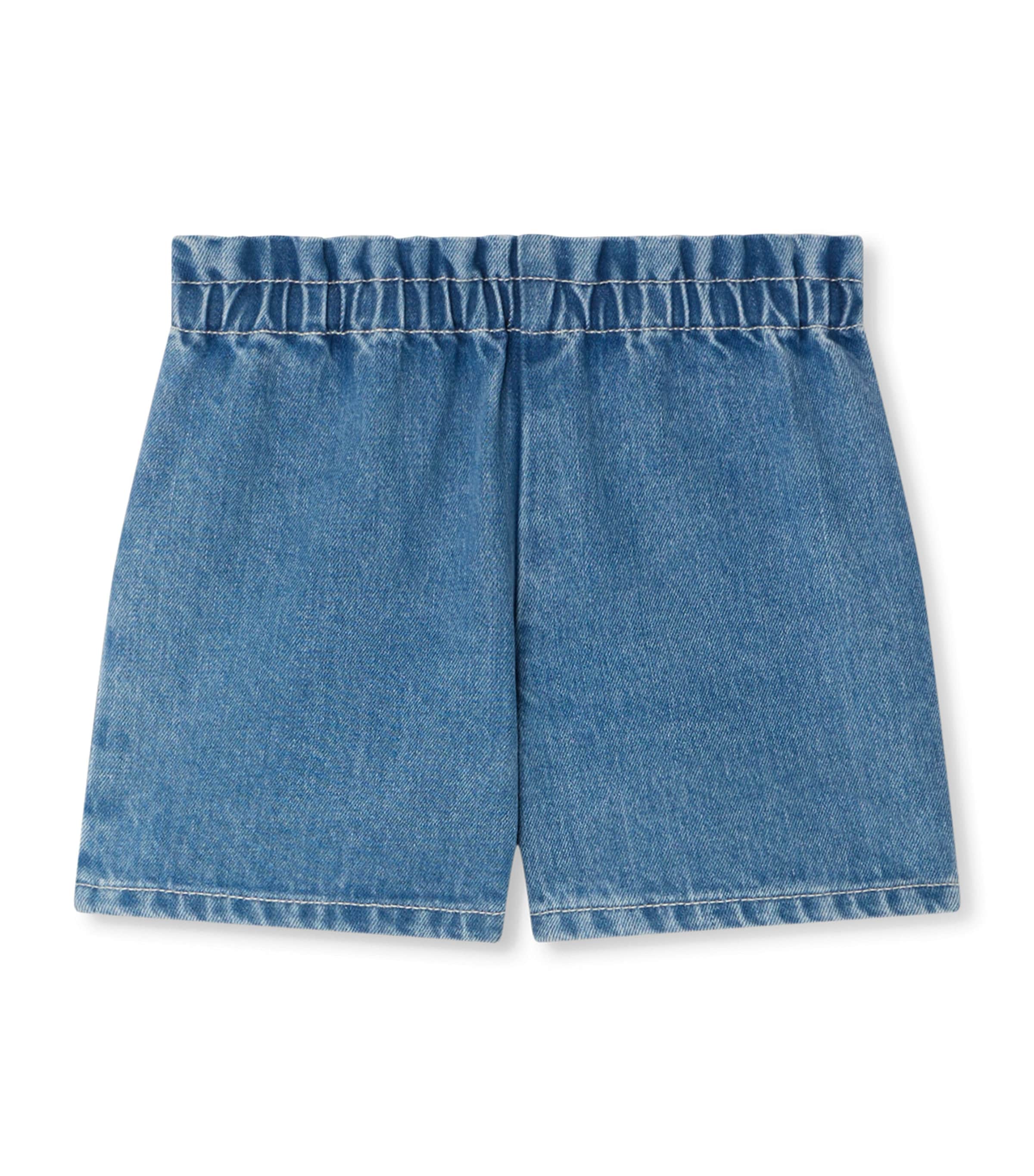 Bonpoint Milly Denim Shorts (10-14 Years) Bleu Moyen Image 1