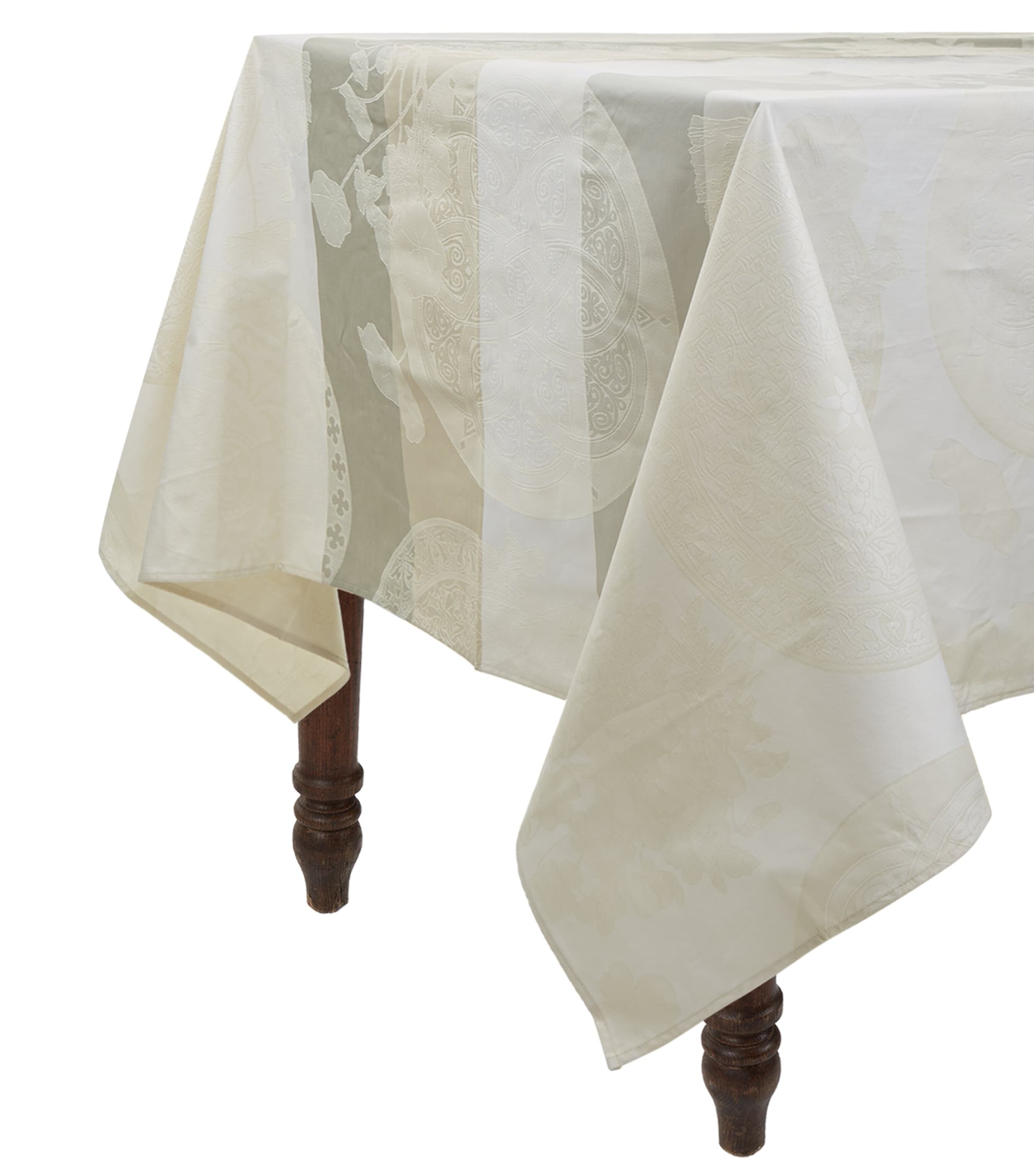 Le Jacquard Français Fleurs Gourmandes Tablecloth (175cm x 320cm) Beige Image 1