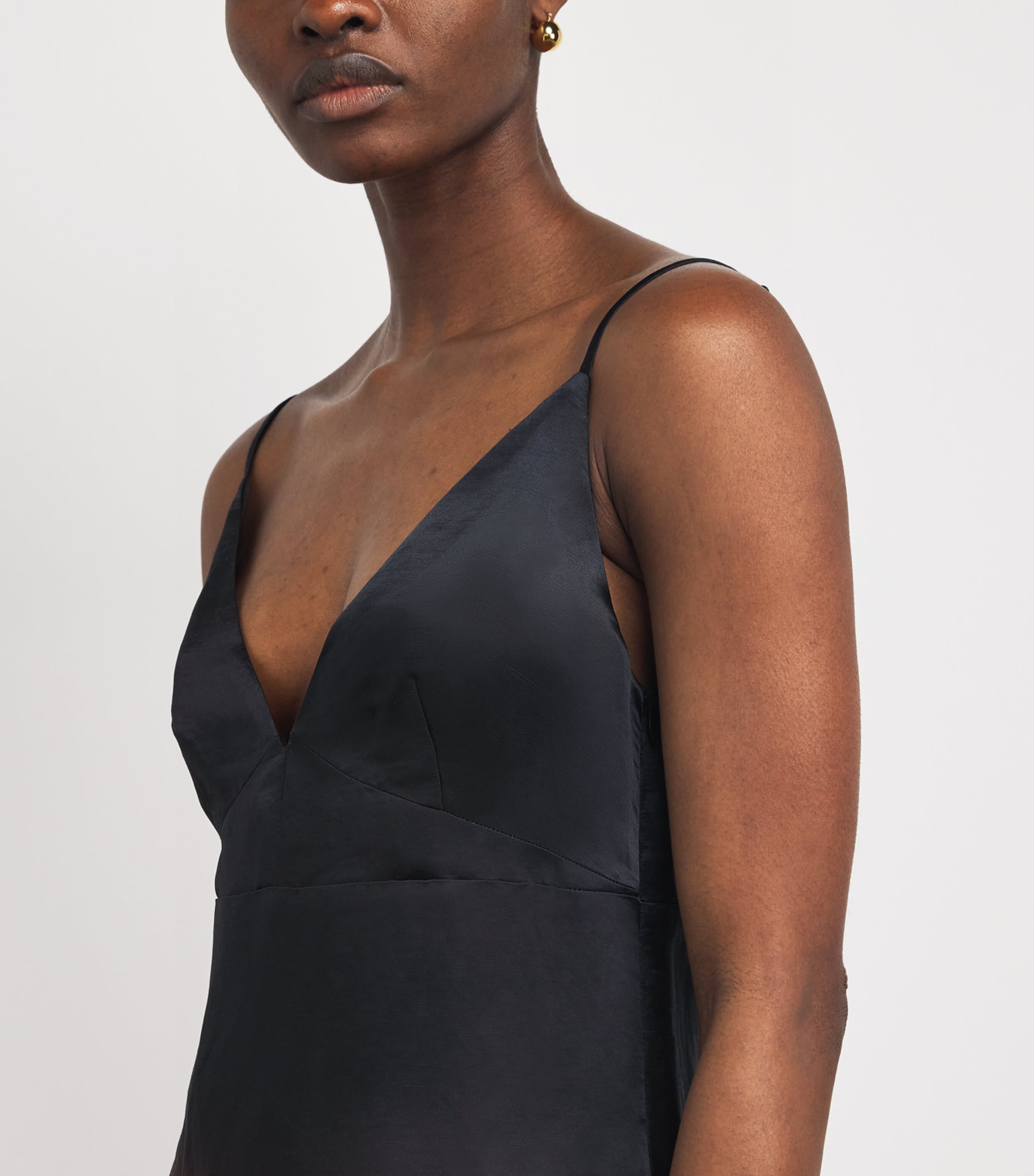STAUD Womens Linen-Silk Nalu Slip Dress Cfng Cali Nights Image 5