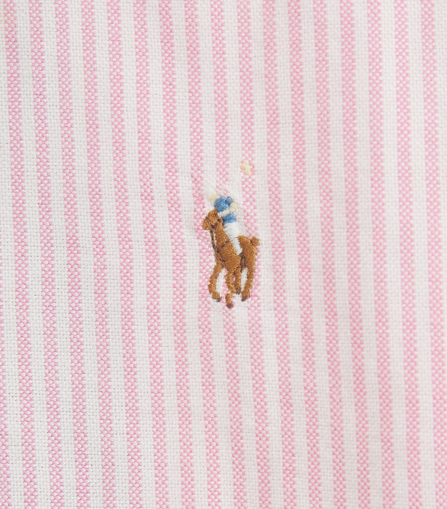 Ralph Lauren Kids Cotton Oxford Logo Shirt (2-7 Years) Pink Mu Image 3