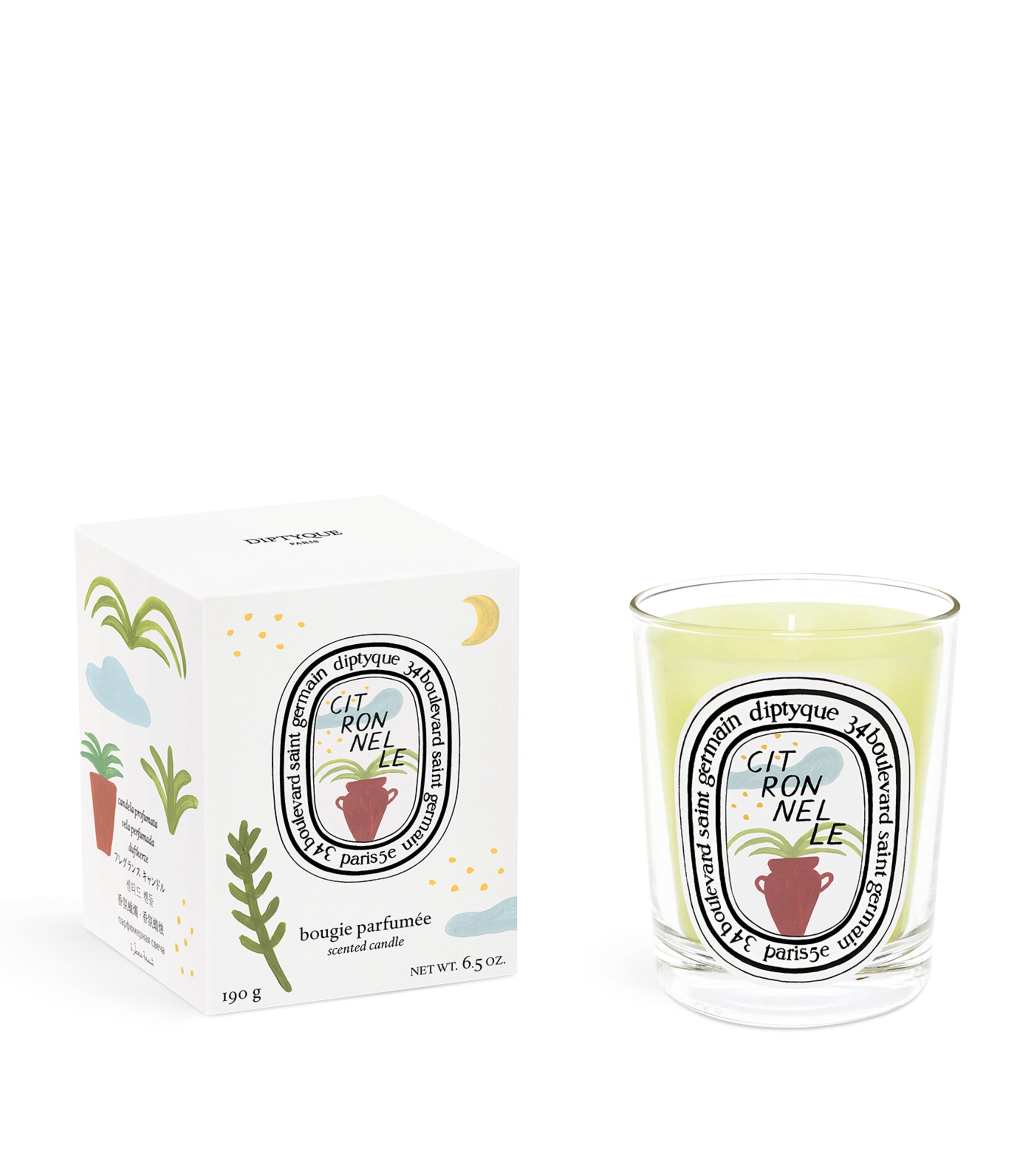 Diptyque Citronnelle Candle (190g) | Harrods UK