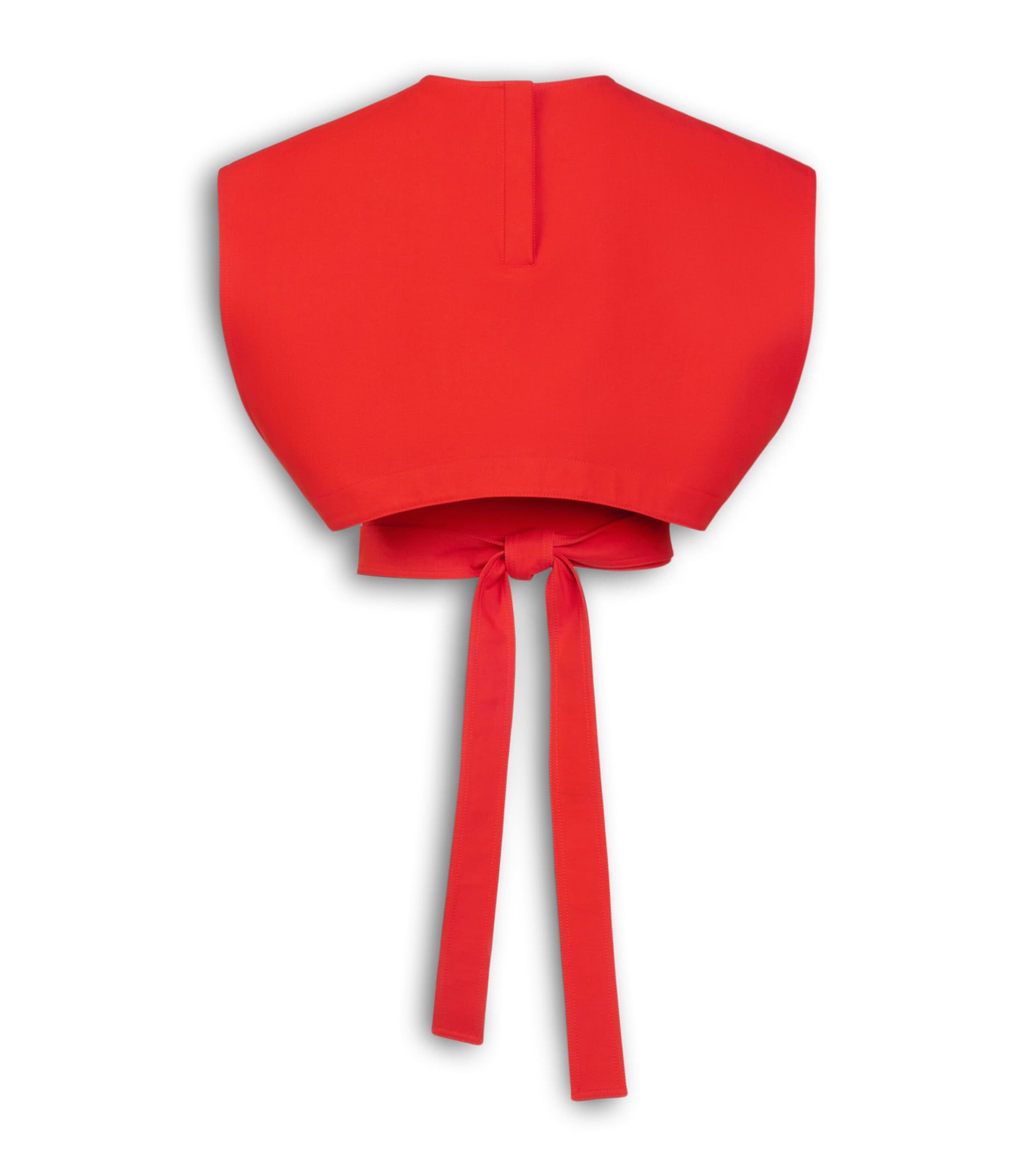 Alaïa Womens Belted Crop Top Orange Sanguine Image 4
