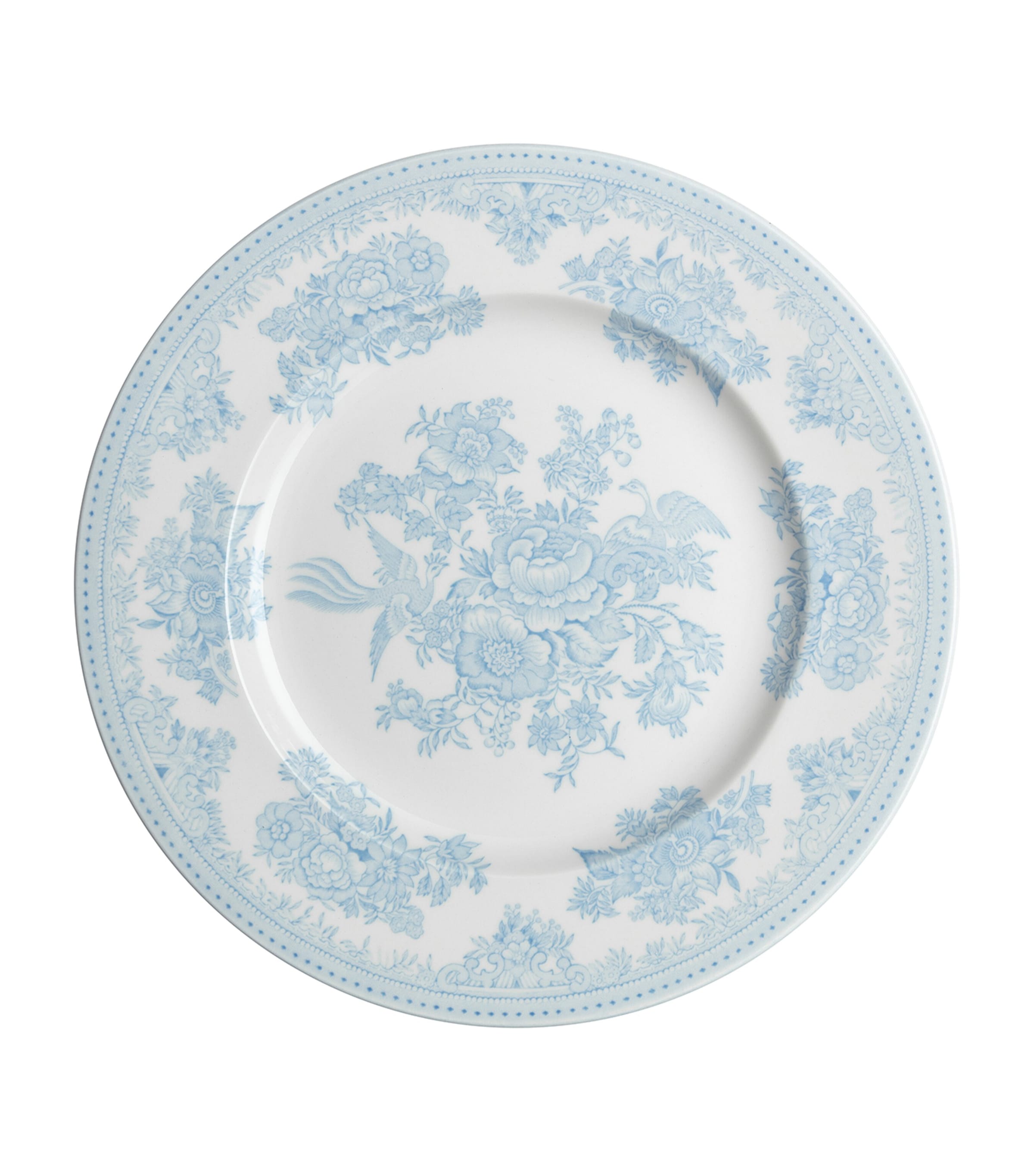 Burleigh Set Of 4 Asiatic Pheasant Plates In Blue