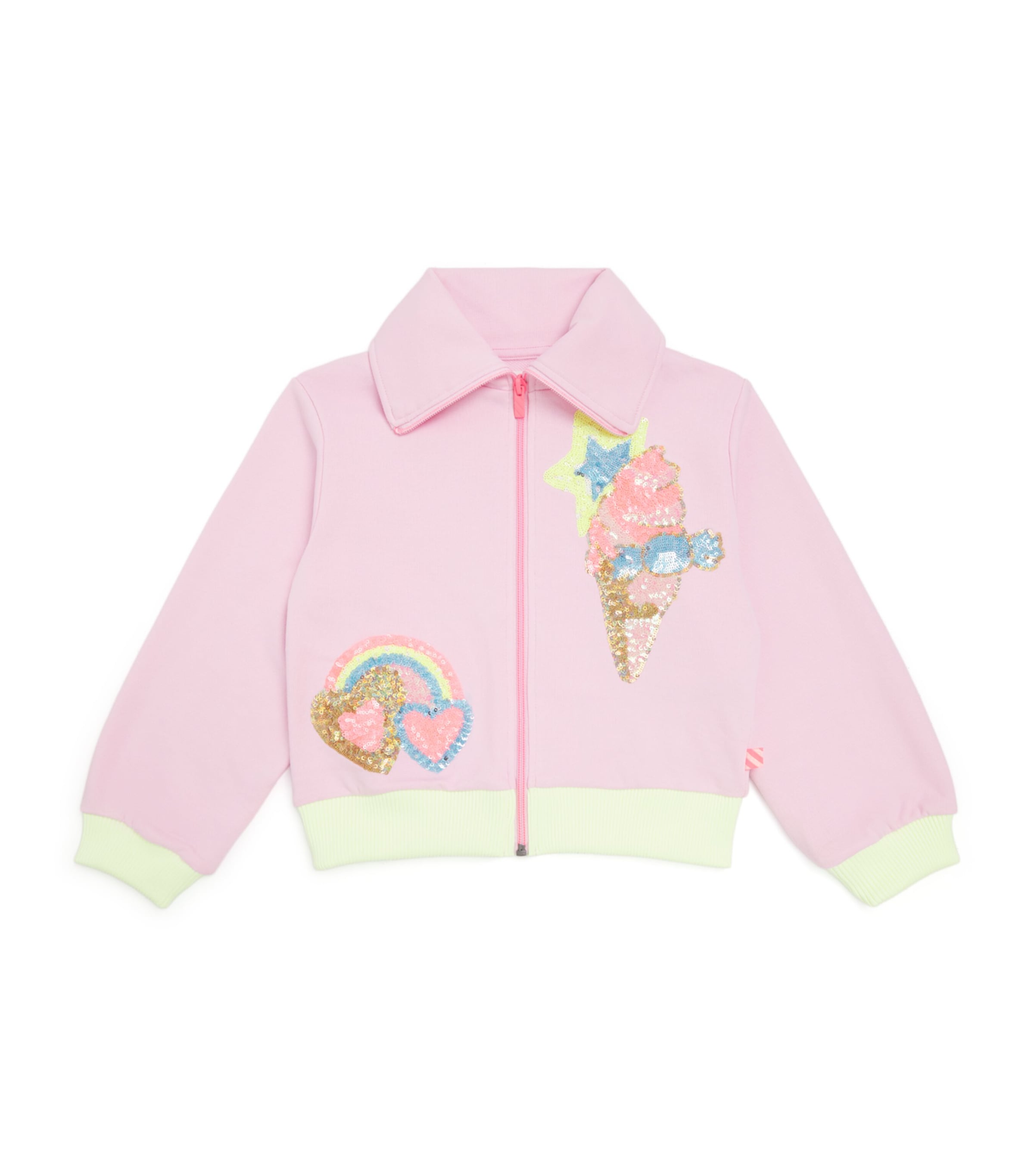 Sequinned Zip-Up Sweatshirt (2-12 Years) 46NNOSEGAY Image 1