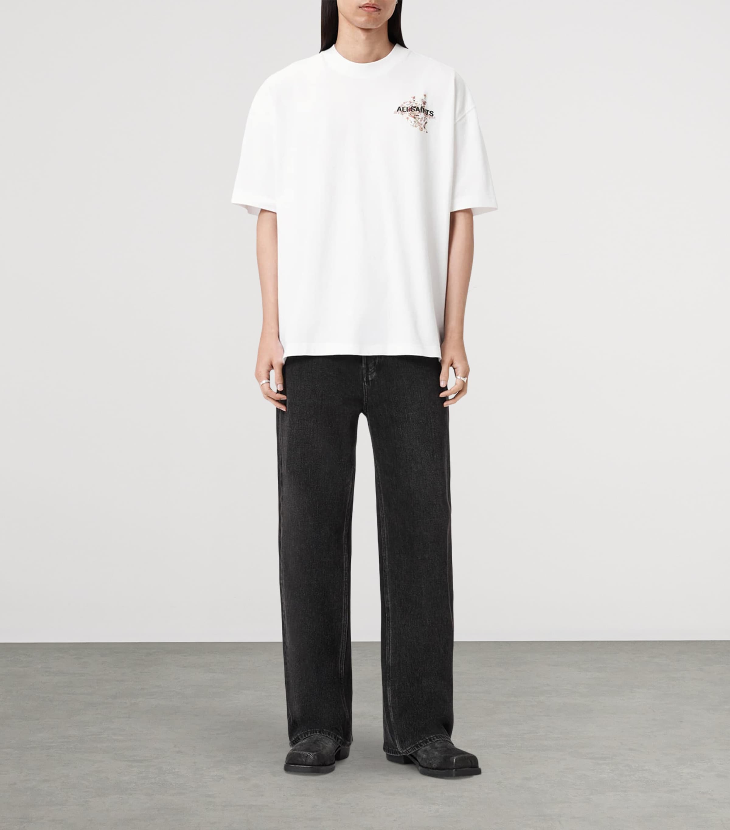 Organic Cotton Valen T-Shirt ASHEN WHITE Image 2