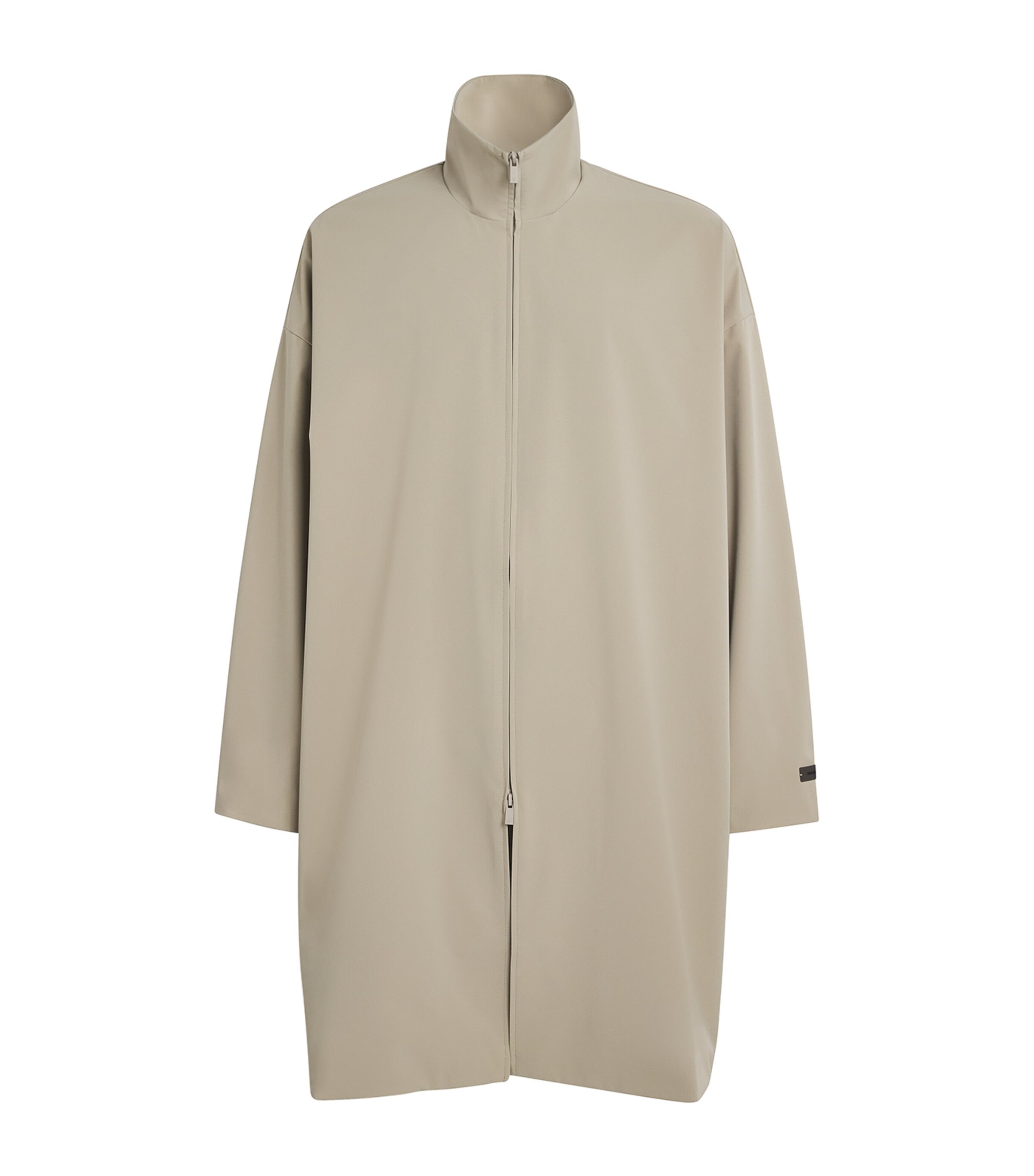 FEAR OF GOD ESSENTIALS Nylon Logo Overcoat | Men Clothing | Coats & Jackets | Overcoats | Designers | FEAR OF GOD ESSENTIALS