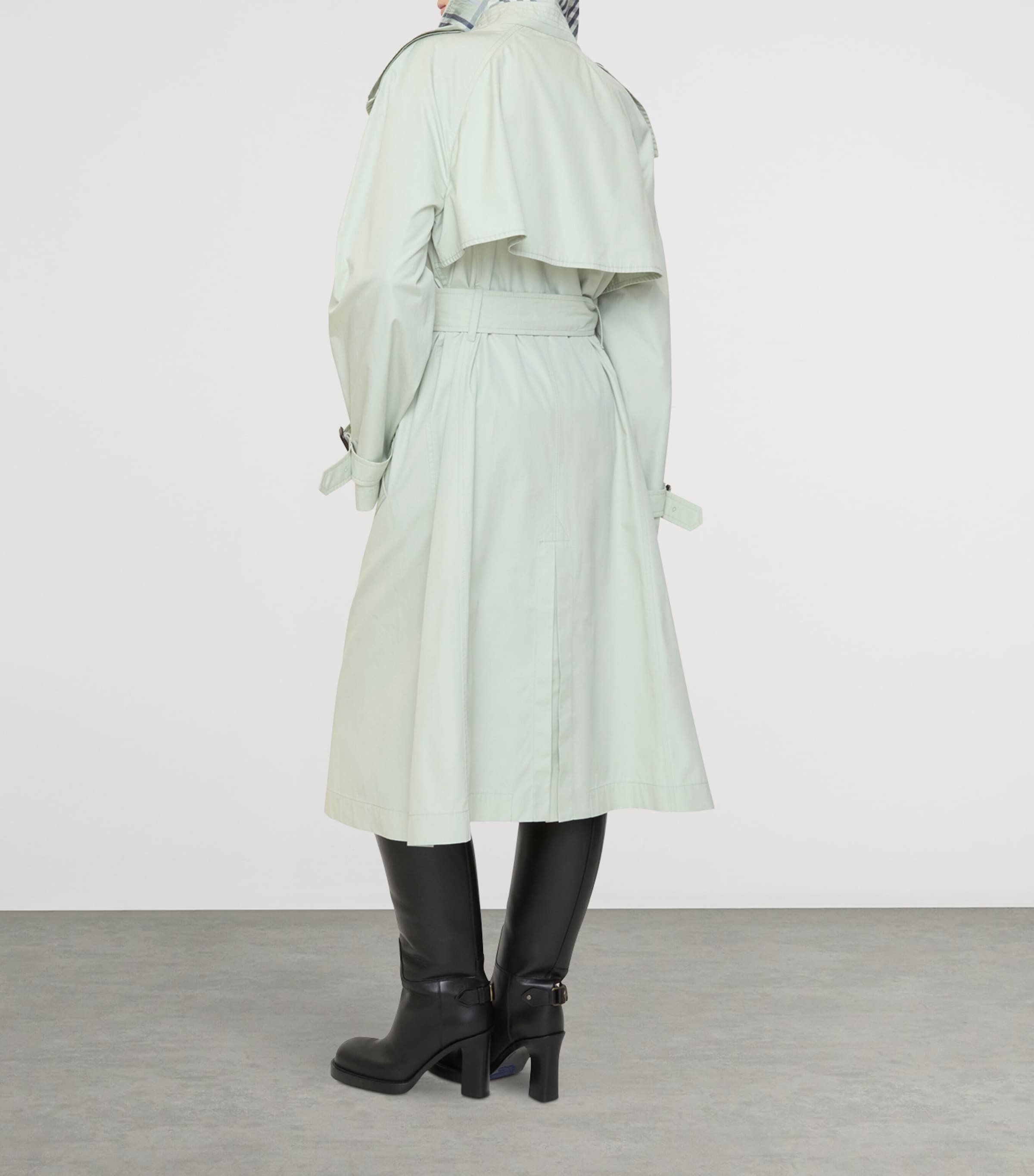 Cotton Canvas Fitzrovia Trench Coat SEAFOAM GREEN WW PRO Image 5