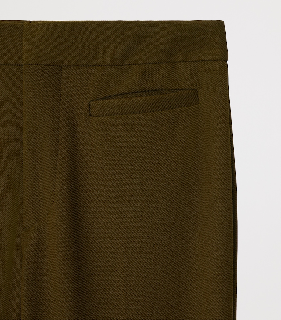 Twill Flared Trousers FURROW Image 5