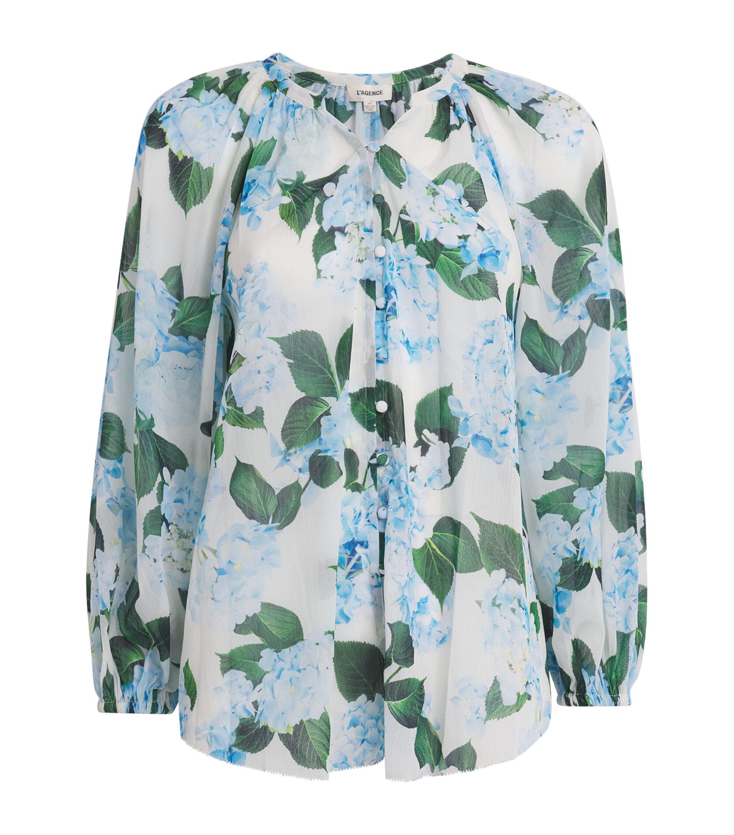 L'Agence Chiffon Floral Teagan Blouse | Women Clothing | Tops | Shirts & Blouses | Designers | L' Agence