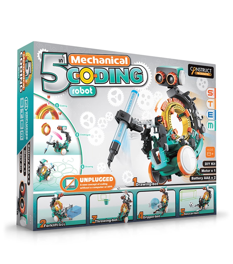 The Source 5-In-1 Mechanical Coding Robot Image 1