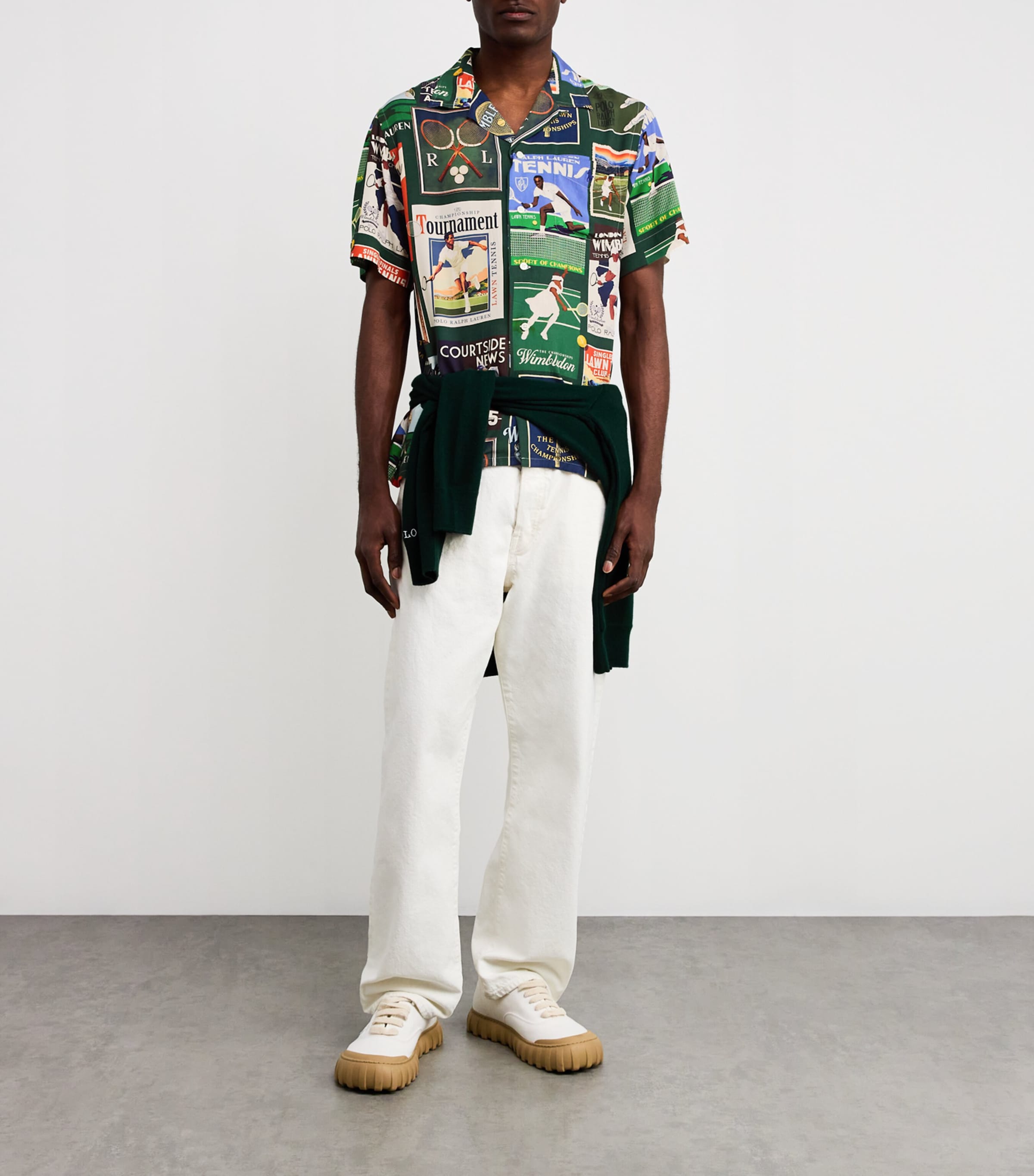 Polo Ralph Lauren Mens x Wimbledon Graphic Cuban Shirt Image 2