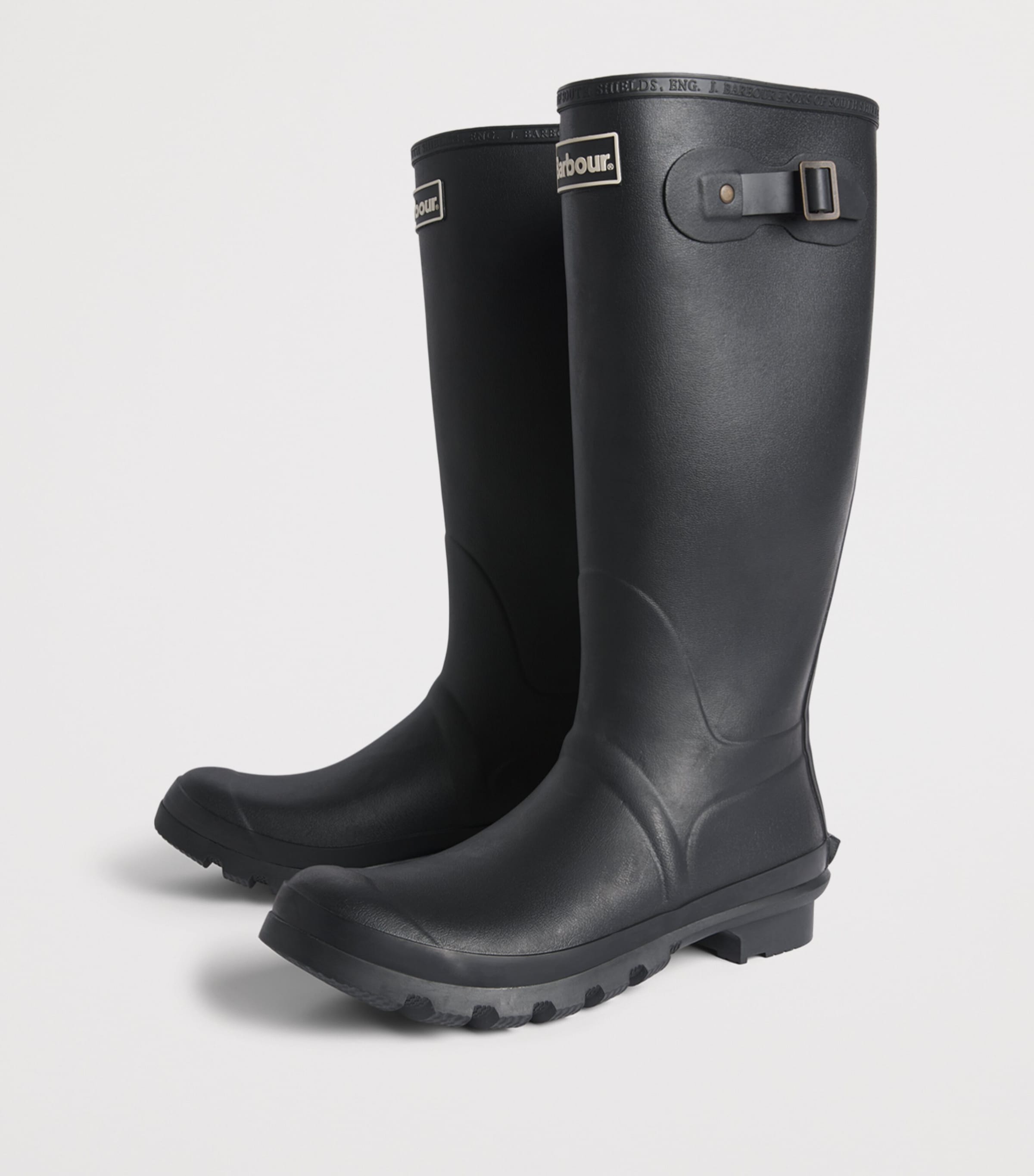 Barbour Tall Bede Wellington Boots Black Image 3
