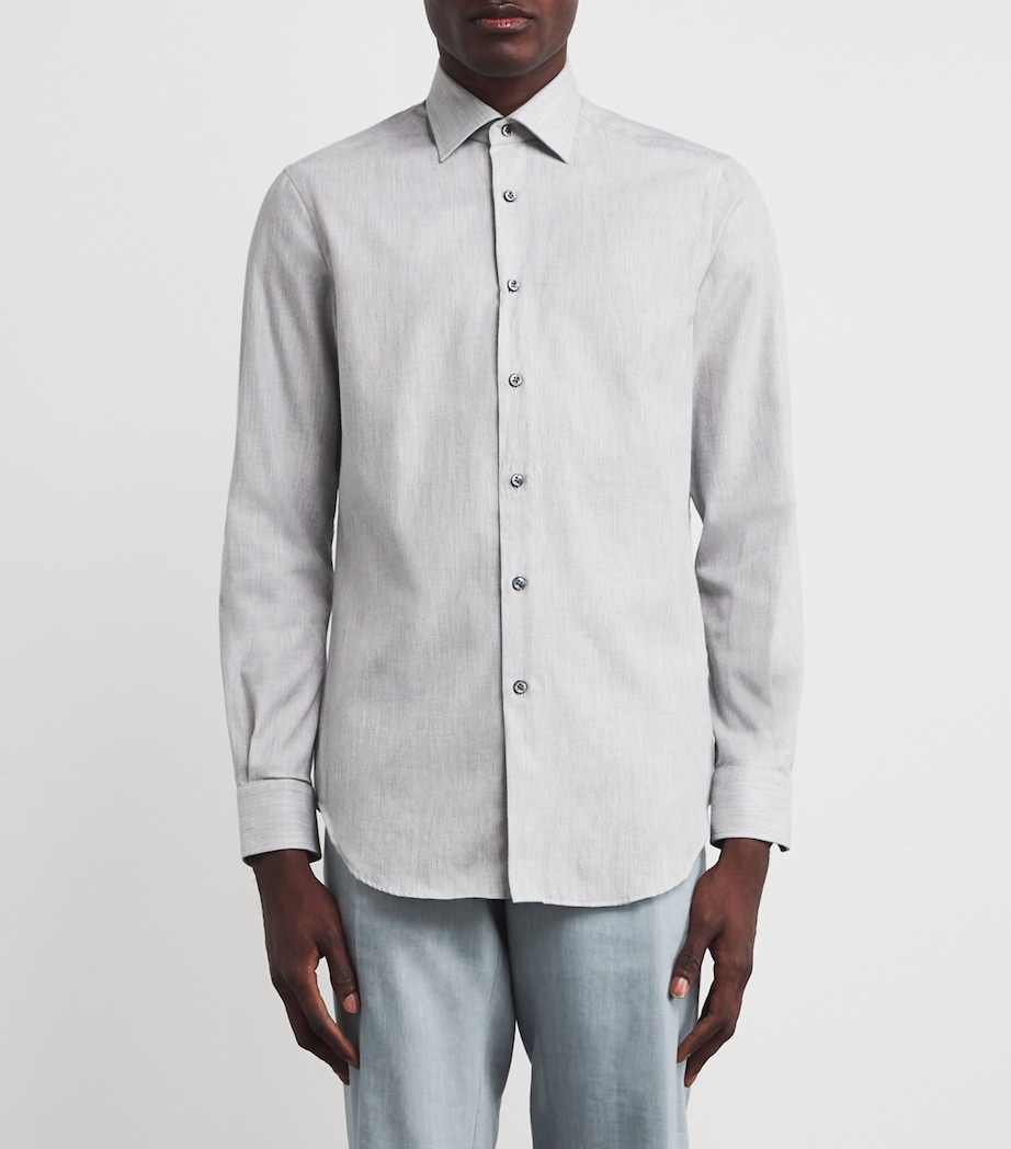 Cotton Shirt 21 LIGHT GREY Image 3