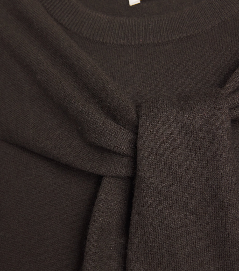 Cashmere Sonja 2-In-1 Sweater BROWN WOOD Image 5