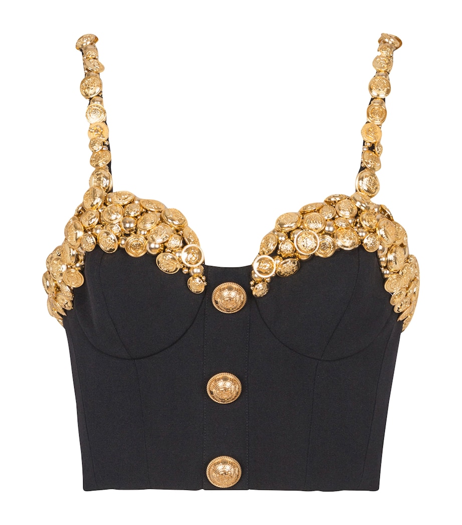 Wool Button-Embellished Cami Top EAD NOIR/OR Image 1