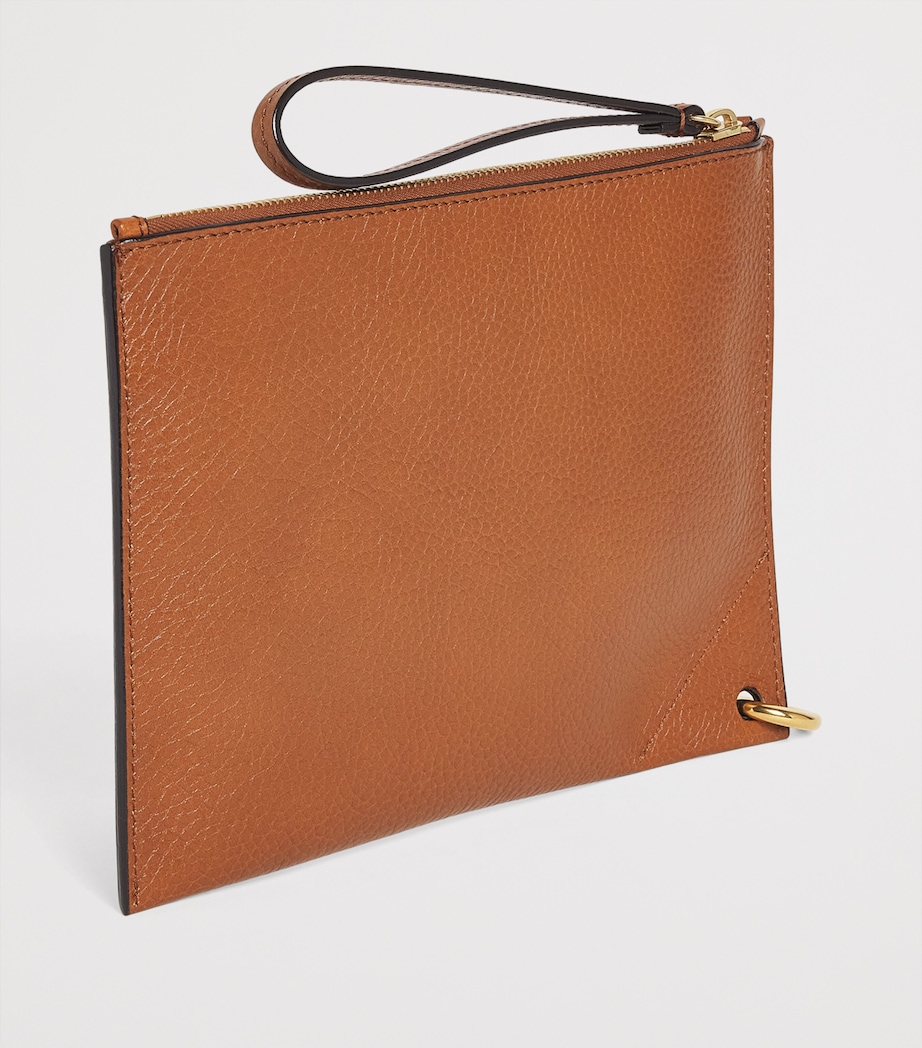 Chloé Leather Spin Zipped Pouch Clay Brown Image 2