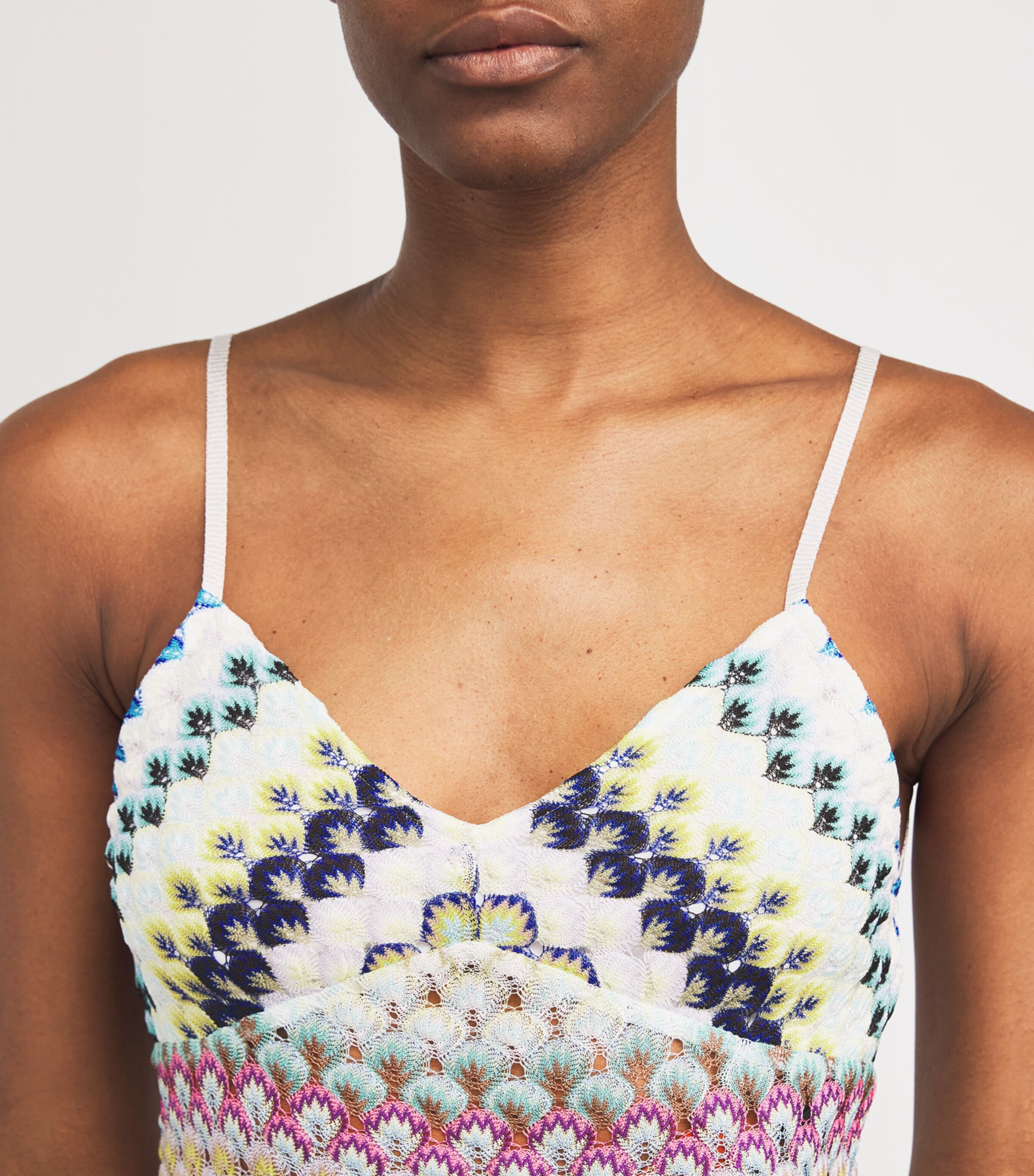 Missoni Womens Geometric Jacquard Tank Top Multi Image 6