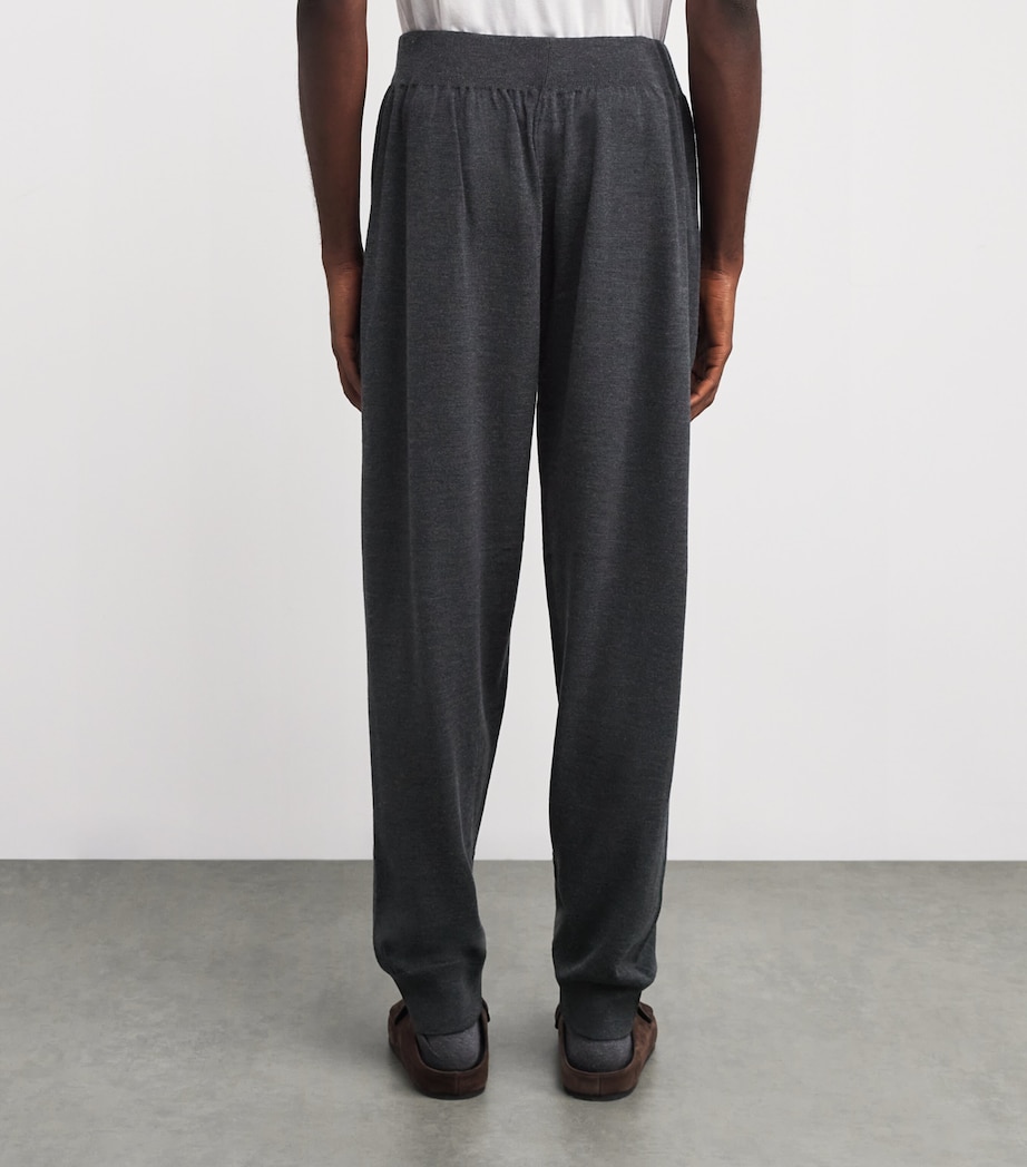 Merino Wool Cuffed Sweatpants CHARCOAL Image 4