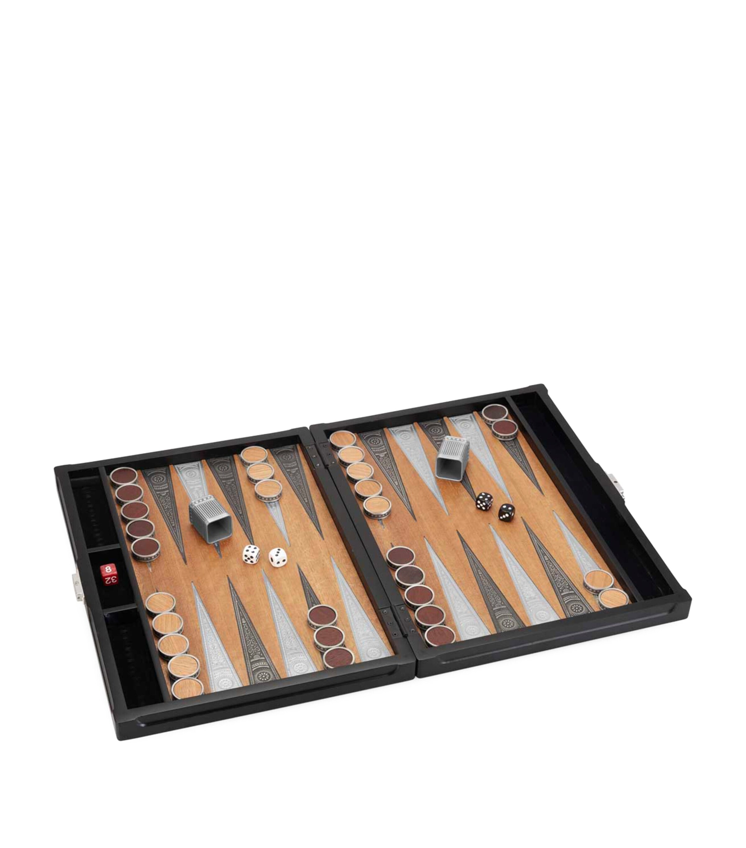 Ace Backgammon Set BLACK Image 1