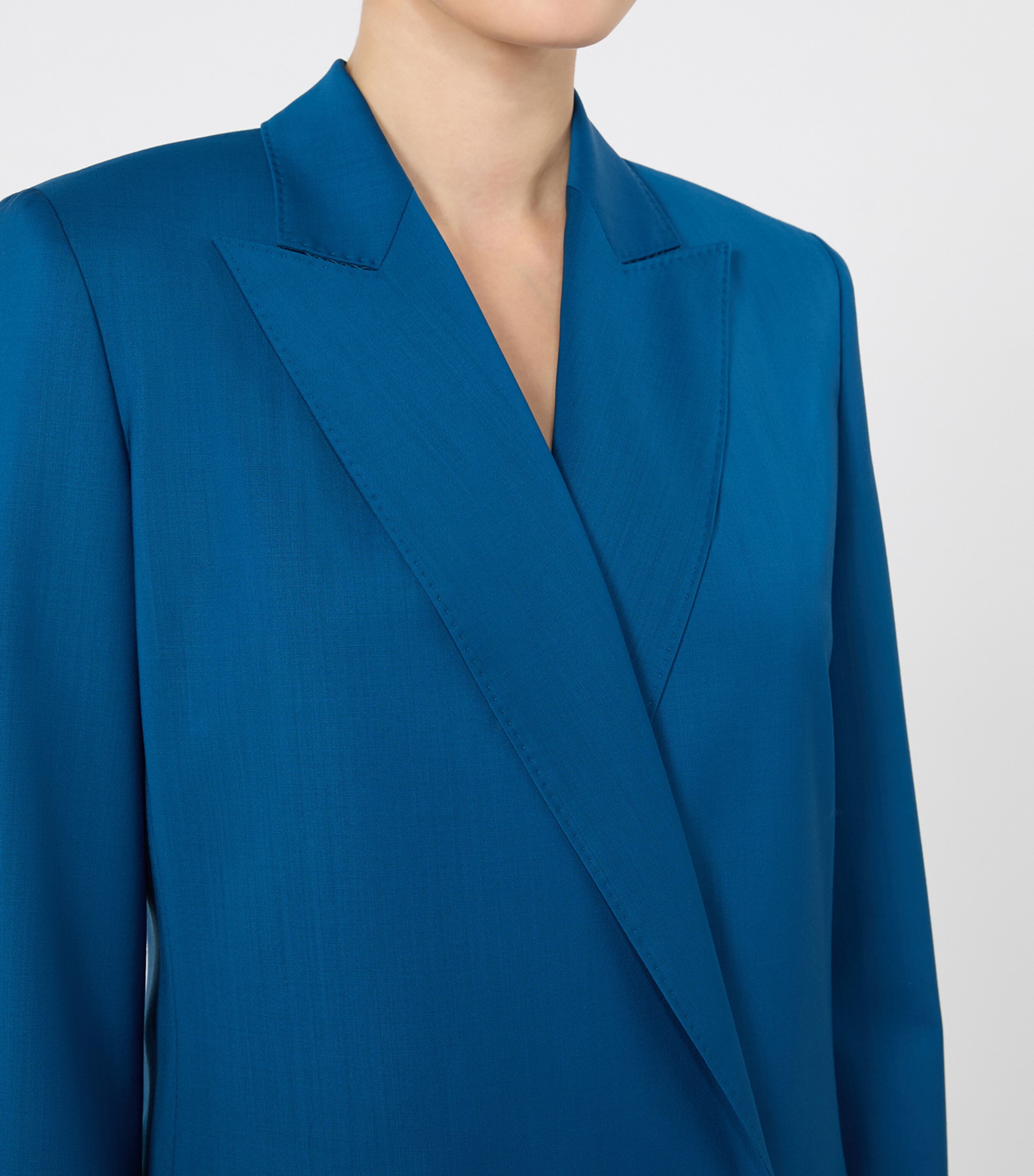 Max Mara Womens Virgin Wool Blazer Navy Image 5