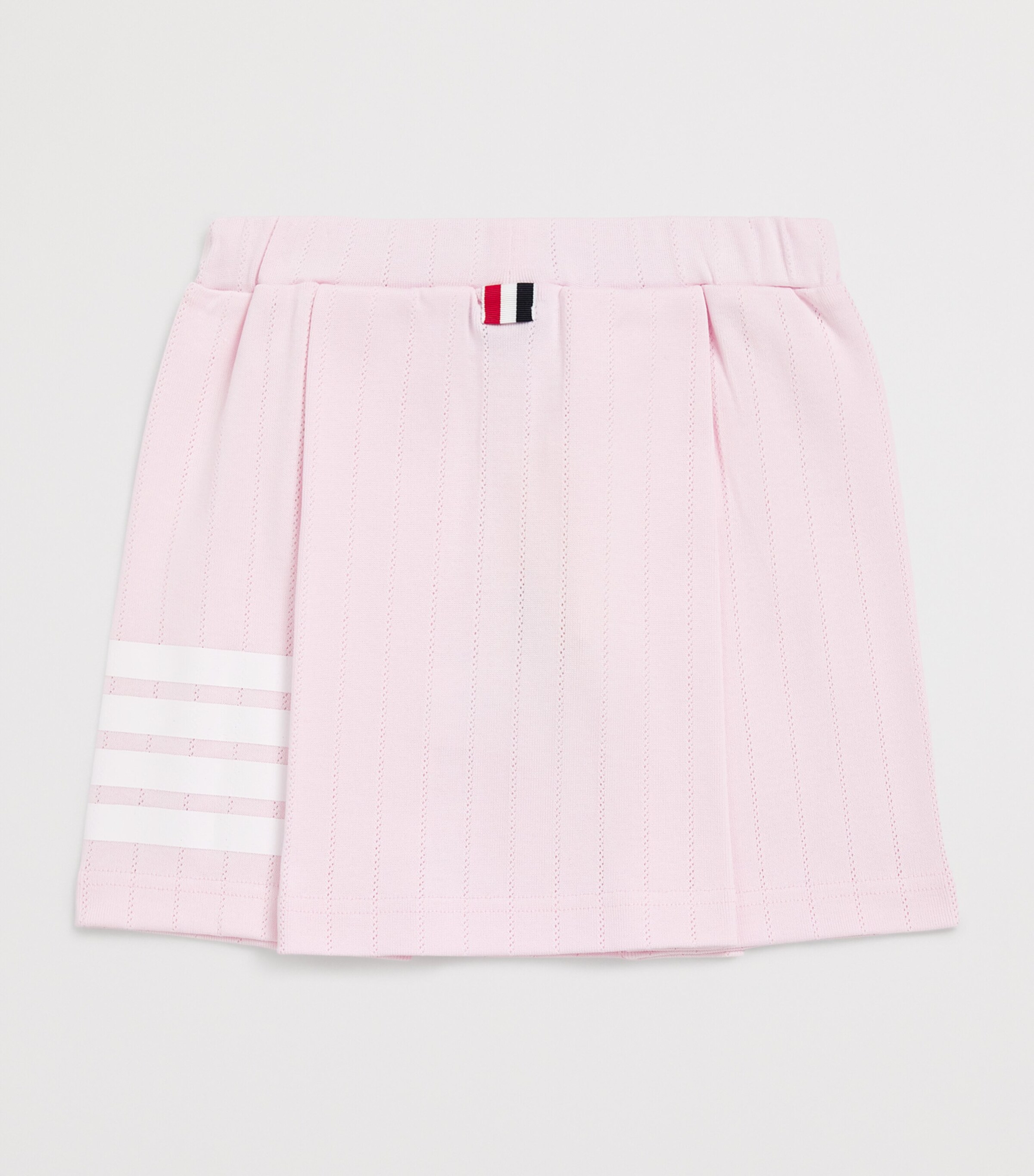 Thom Browne Kids Pointelle Pleated Skirt (2-12 Years) Lt Pink Image 2