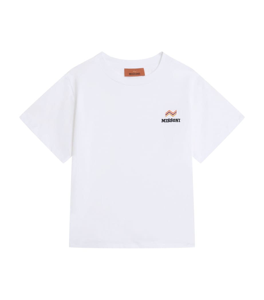 Crew-Neck Logo T-Shirt (4-14 Years) 100WHITE Image 1