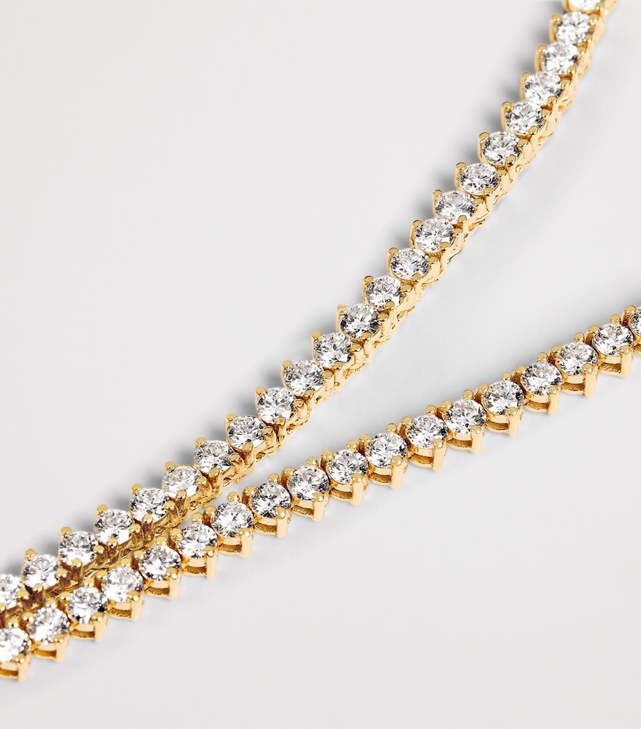 Yellow Gold and Diamond Tennis Necklace (5.25ct) YELLOW GOLD Image 3
