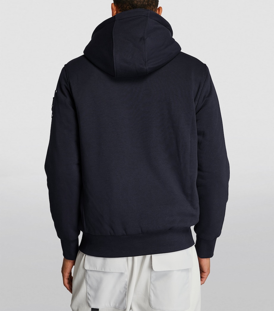 Padded Zip-Front Hoodie NAVY/BLACK - 1207 Image 4