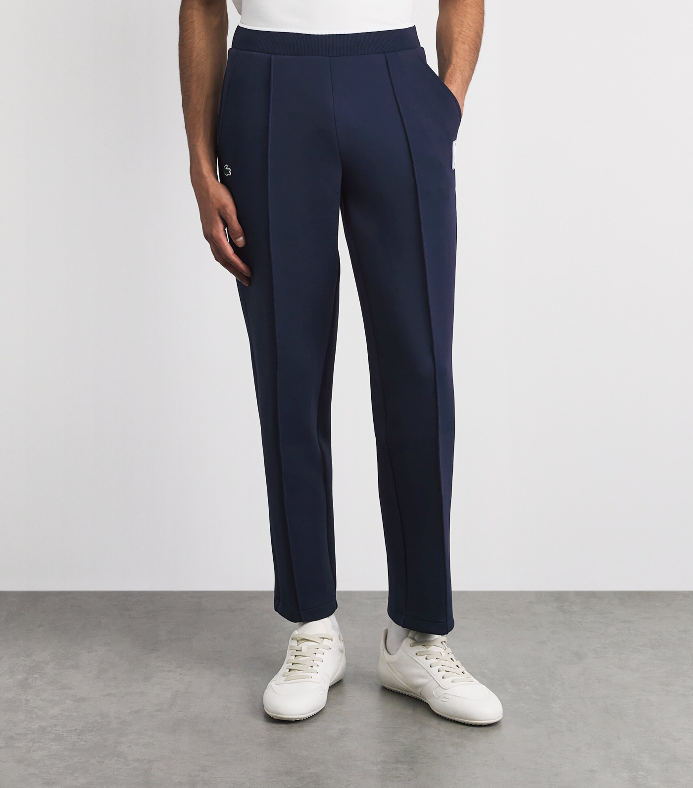 Lacoste Mens Jersey Straight Sweatpants Navy Blue Image 4