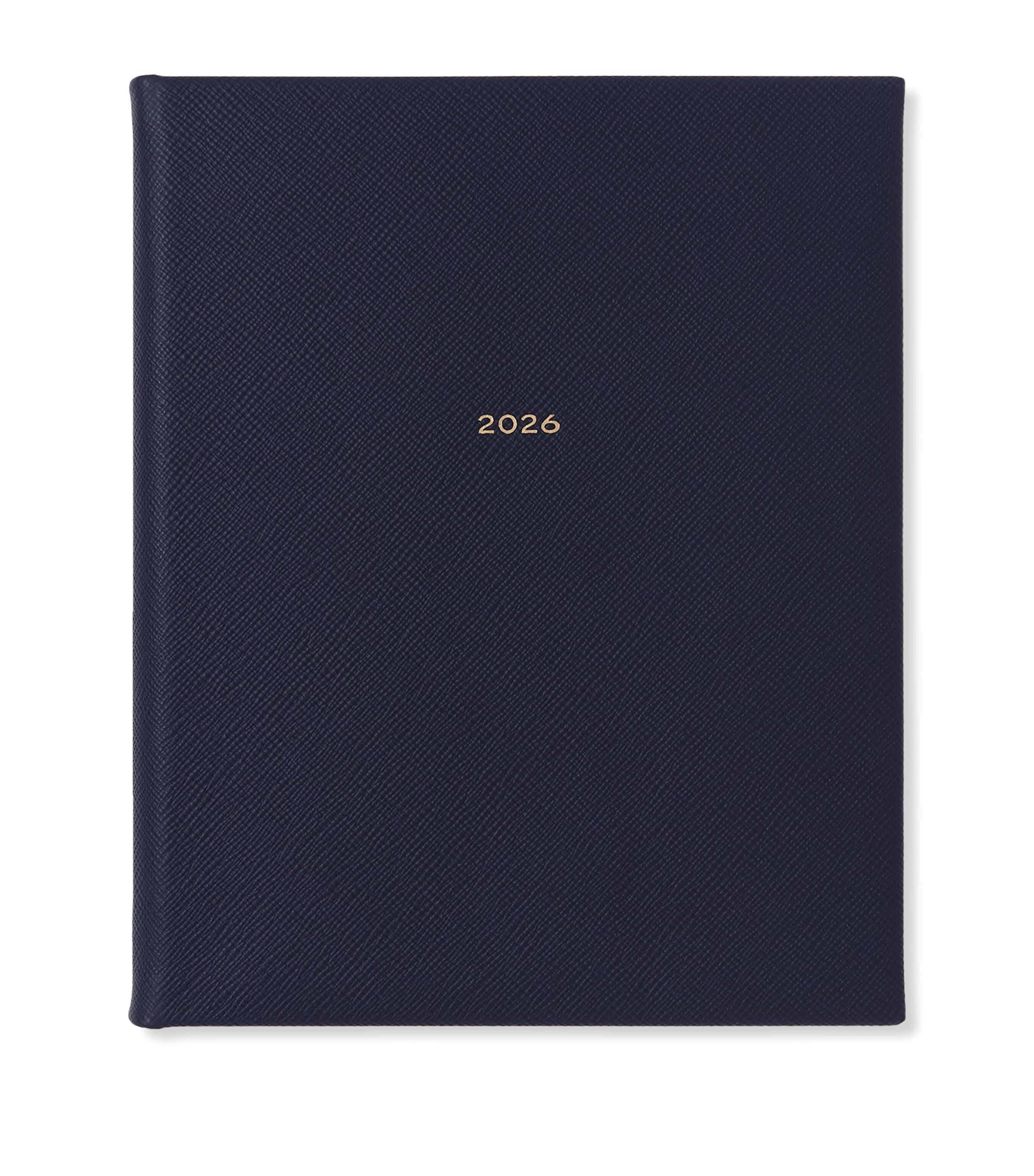Smythson Leather Kings Vertical 2026 Diary In Blue