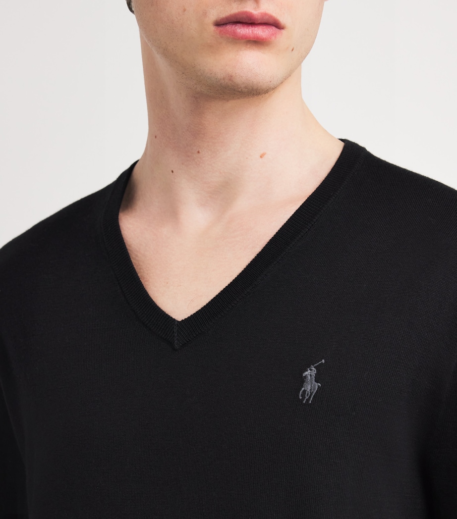 Cotton Polo Pony Sweater POLO BLACK Image 6