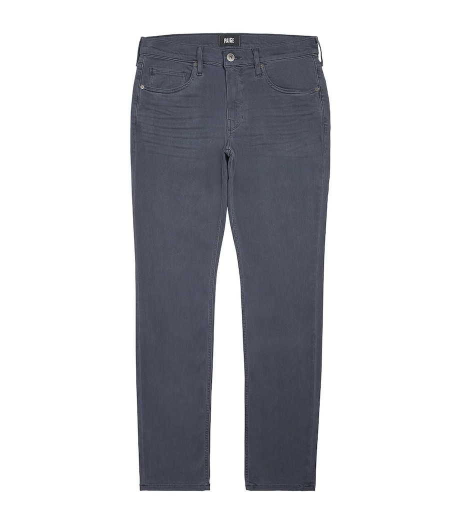 PAIGE Mens Lennox Slim Jeans Vintage Tidal Wave Image 1