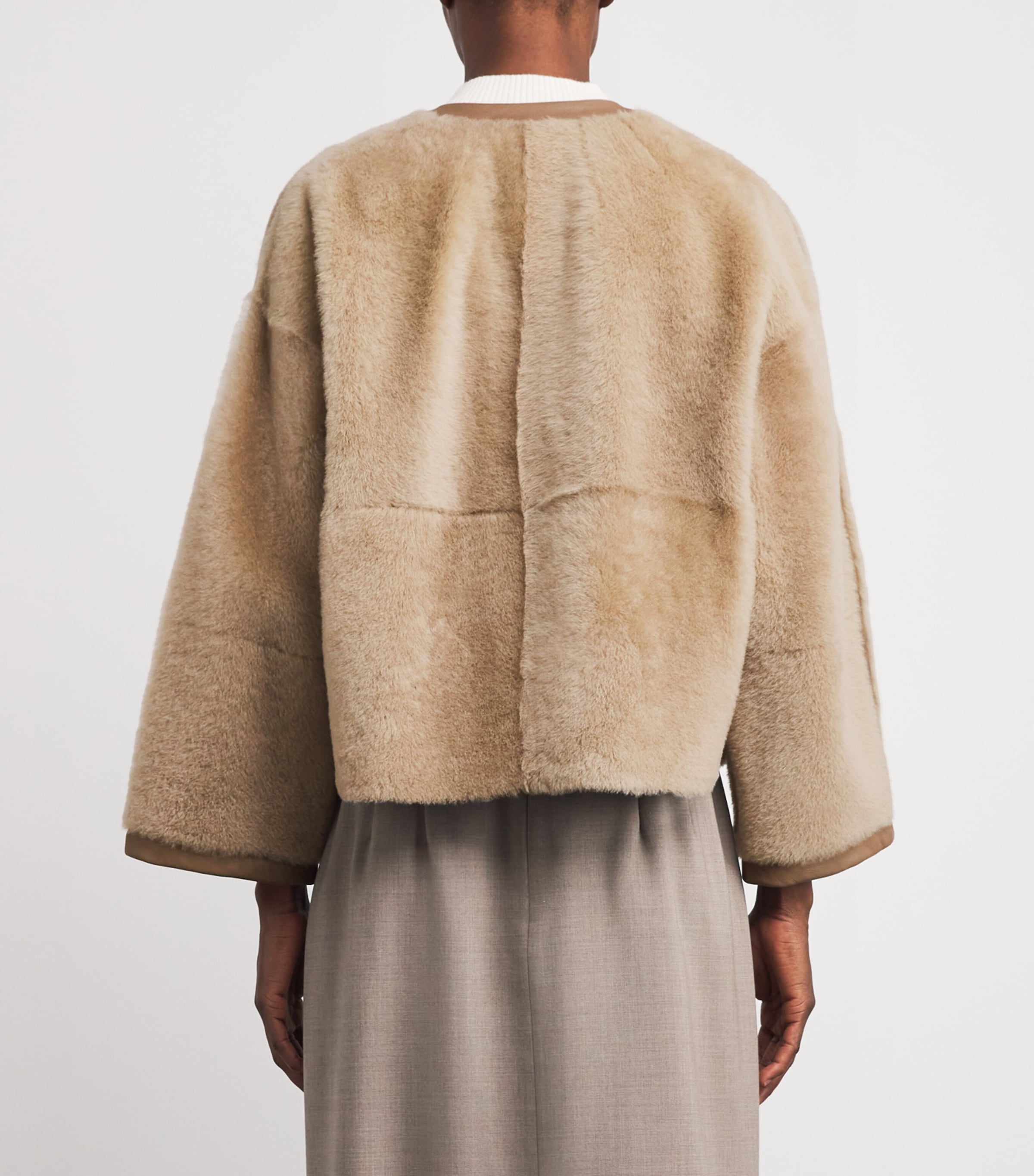 Atelier Shearling Jacket BEIGE Image 4