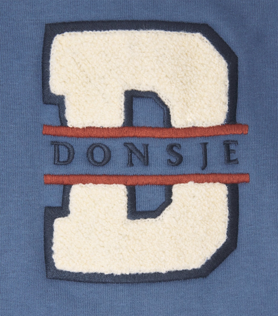 Donsje Cotton-Blend Noal Bomber Jacket (6 Months-4 Years) Royal Blue Image 3